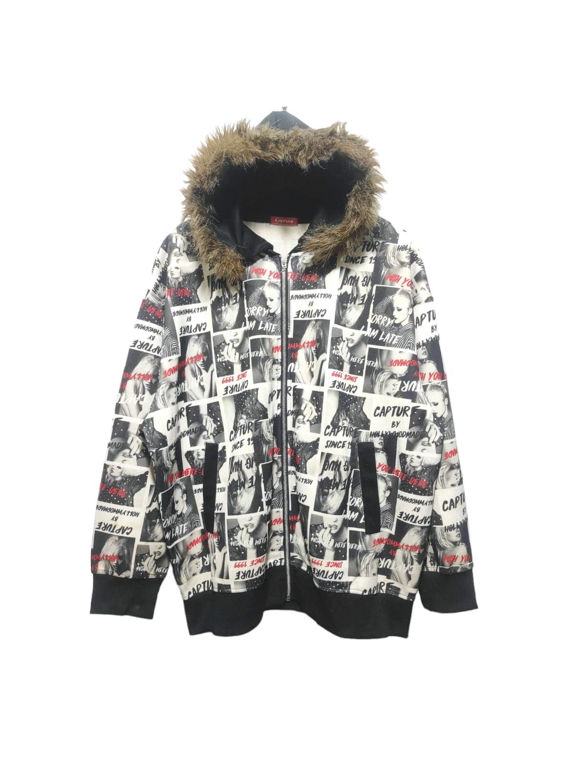 Capture Full Print Fur Hoodie if six was nine style