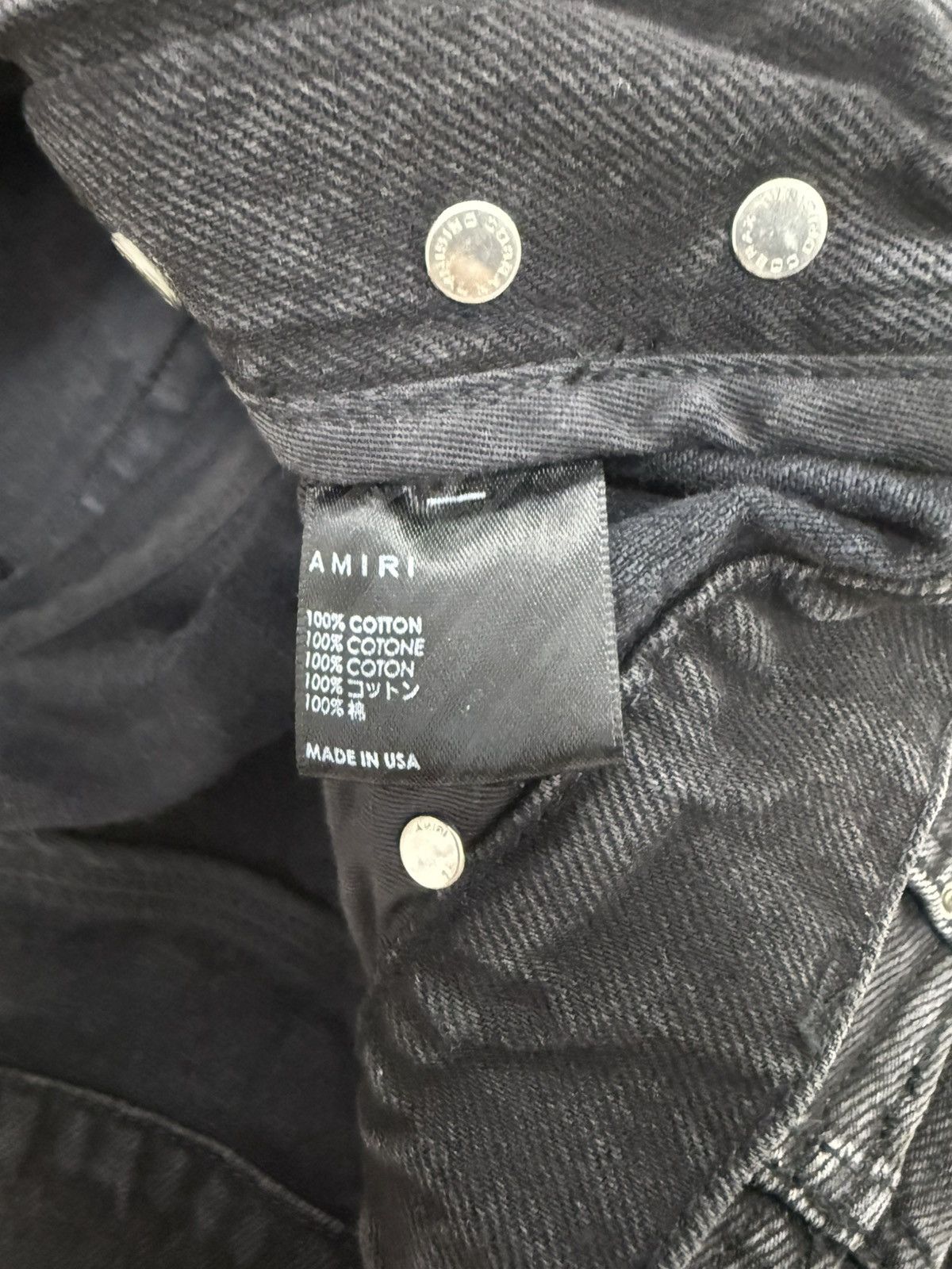 Amiri Amiri Black Baggy Jeans Size US 32 / EU 48 - 6 Thumbnail