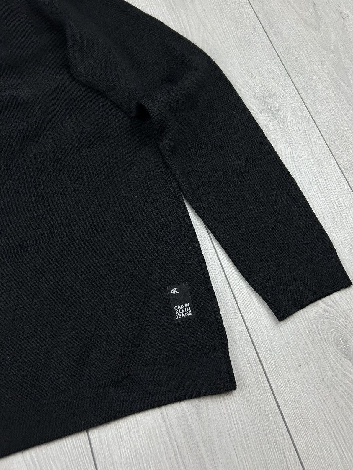Calvin Klein × Vintage Calvin Klein Vintage Black Sweater Merino Wool Size XL Size US XL / EU 56 / 4 - 2 Thumbnail