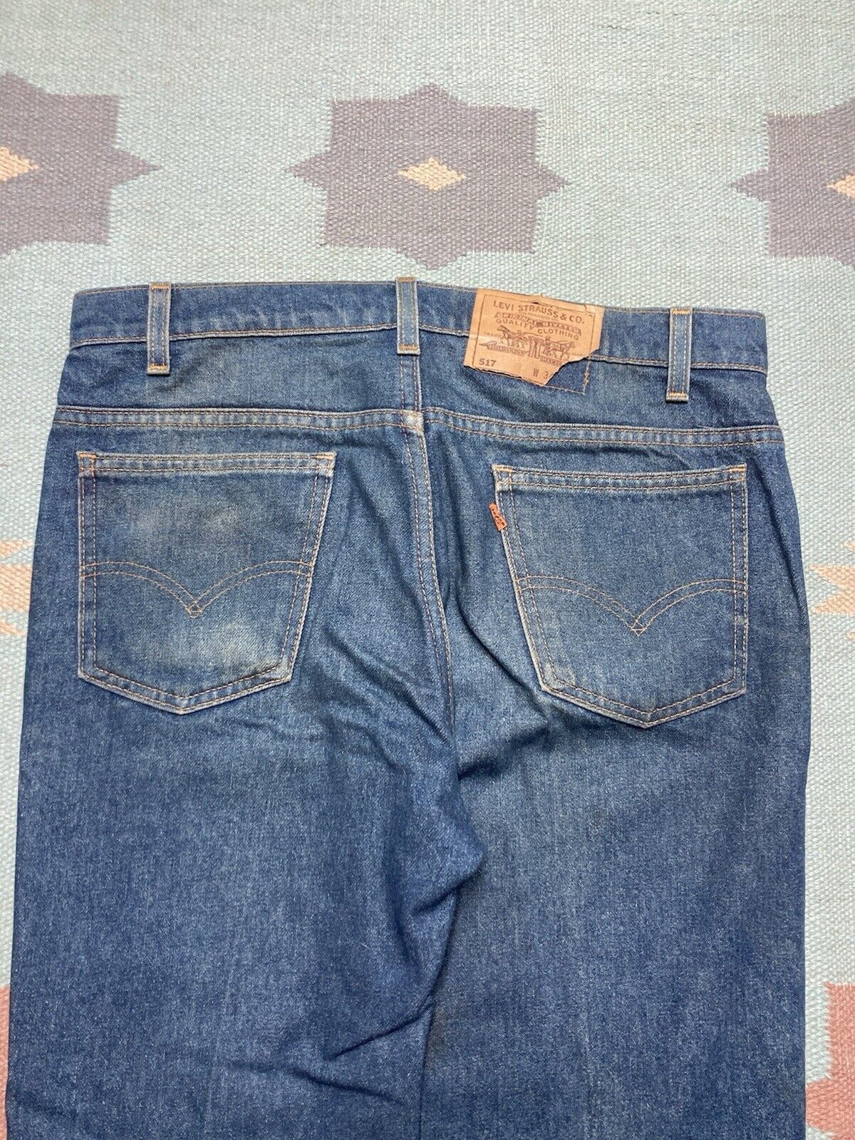Levi's × Vintage Vintage Levi’s 517 jeans dark wash denim bootcut 34x28 Size US 34 / EU 50 - 3 Thumbnail