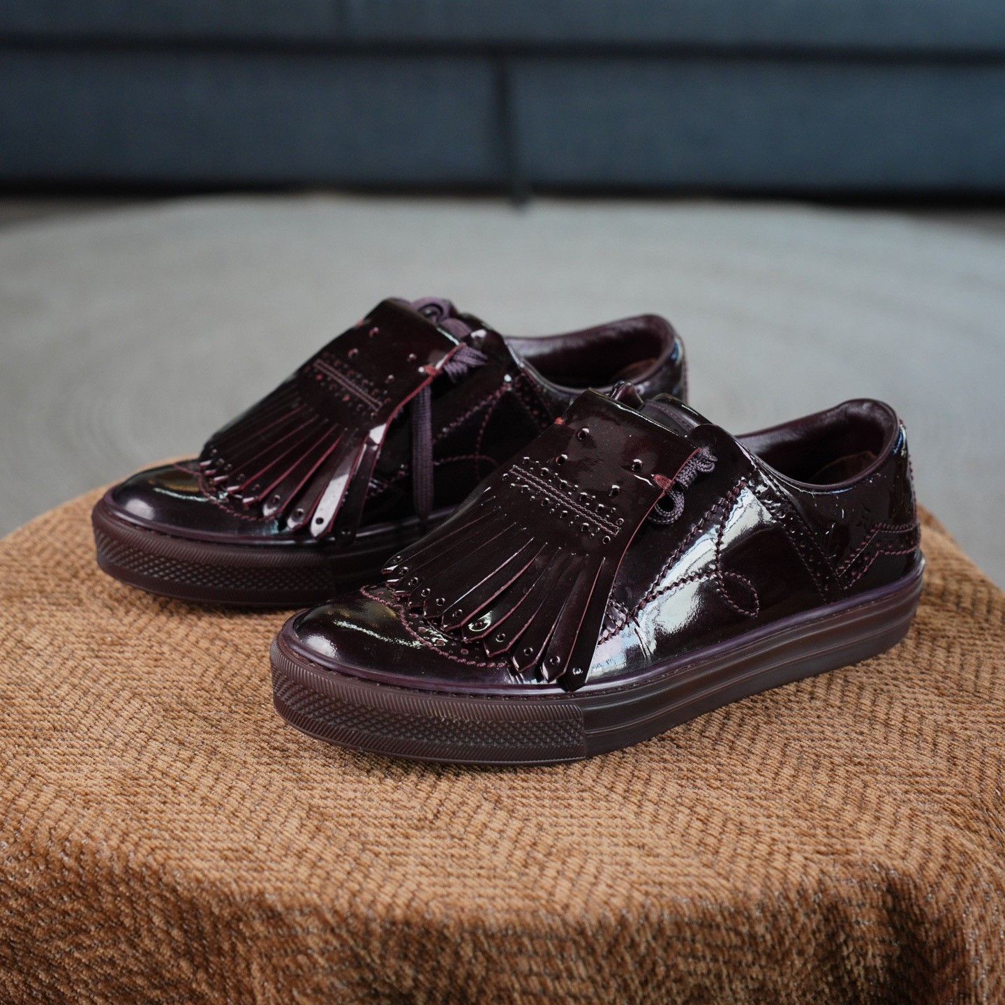 Louis Vuitton Louis Vuitton Patent Lowtop Sneakers us_6 Women Size US 6 / IT 36 - 1 Thumbnail