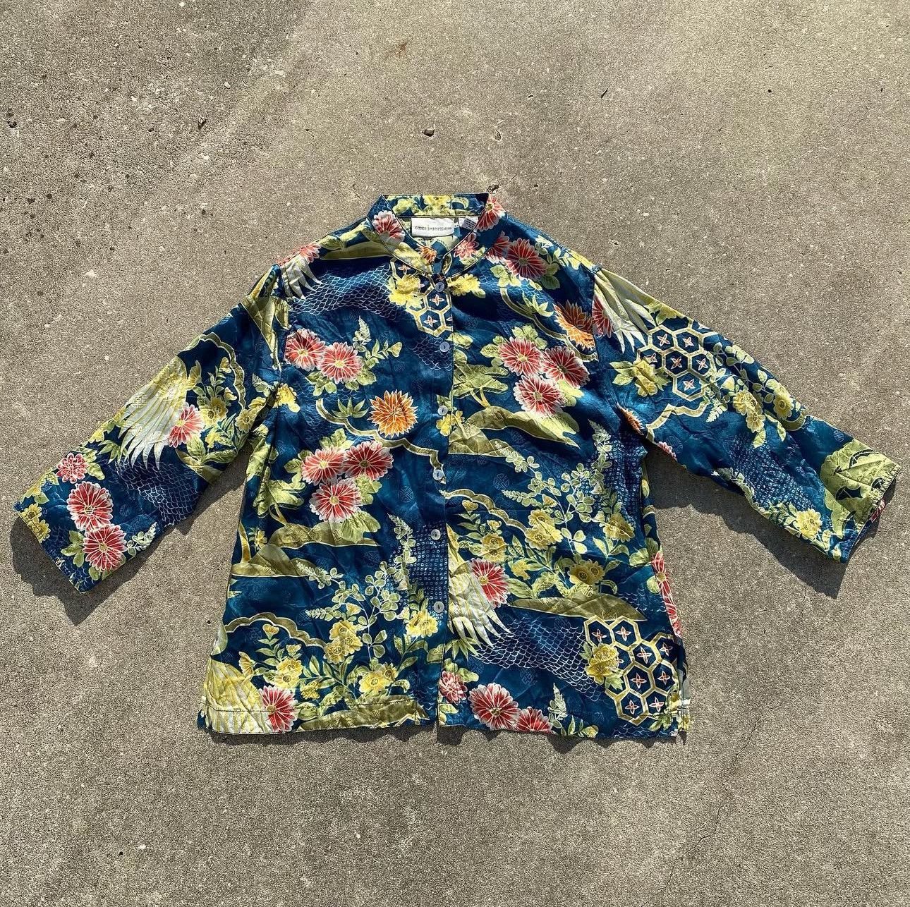 Other Vintage Goode Impressions 100% Silk Top Size M / US 6-8 / IT 42-44 - 1 Thumbnail