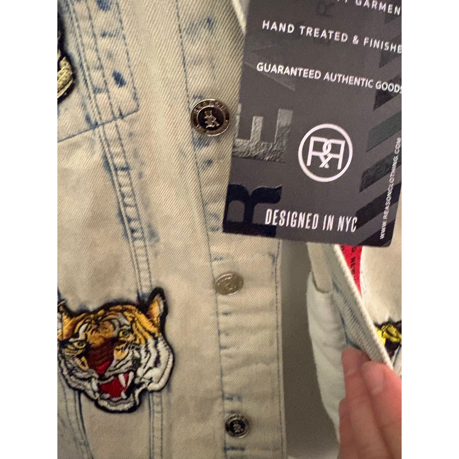 Reason Reason Ferocious Denim Jacket Size XL Size US XL / EU 56 / 4 - 8 Thumbnail