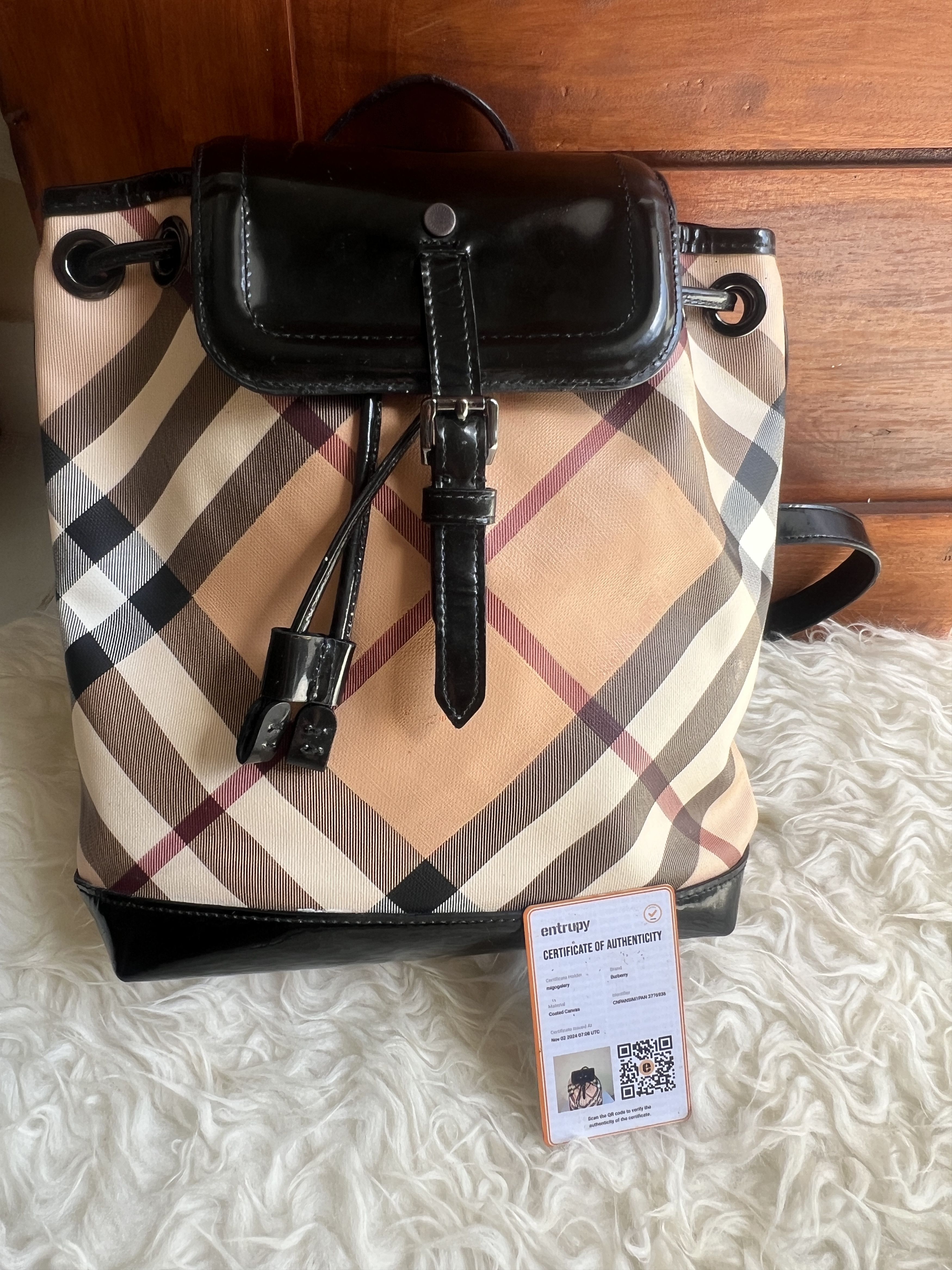 Burberry Authentic Burberry Small Nova Check Backpack Size ONE SIZE - 1 Thumbnail