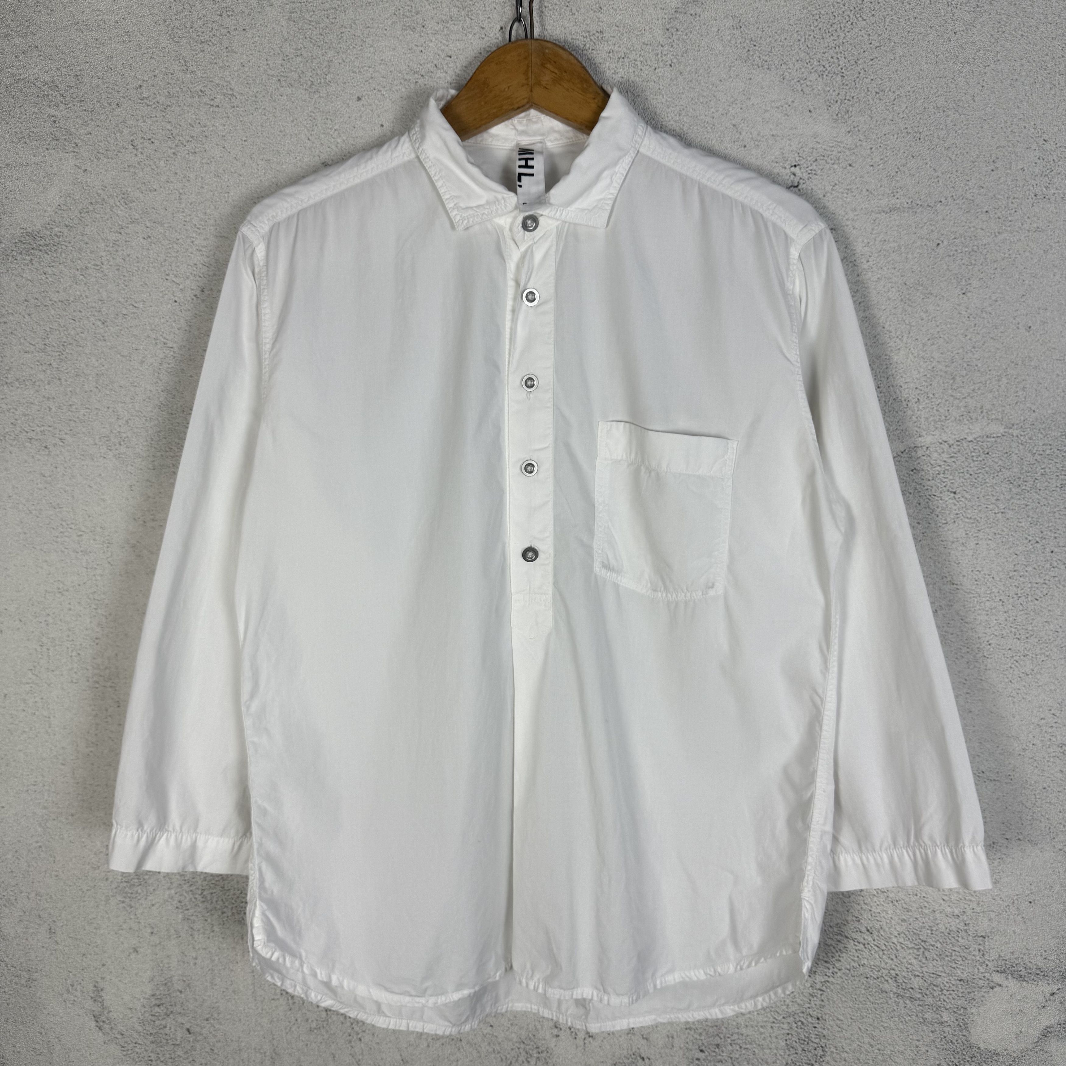 Margaret Howell MHL Margaret Howell Half Button Shirt Size US L / EU 52-54 / 3 - 1 Thumbnail