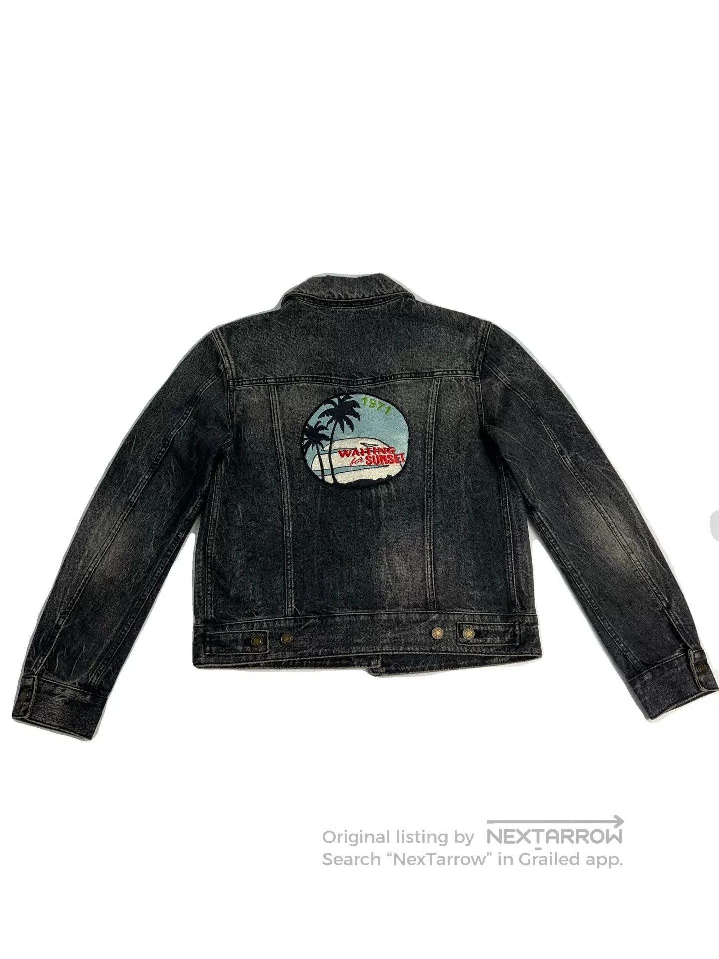 Saint Laurent Paris Saint Laurent FW21 Coconut Tree Denim Jacket. Size US M / EU 48-50 / 2 - 2 Thumbnail