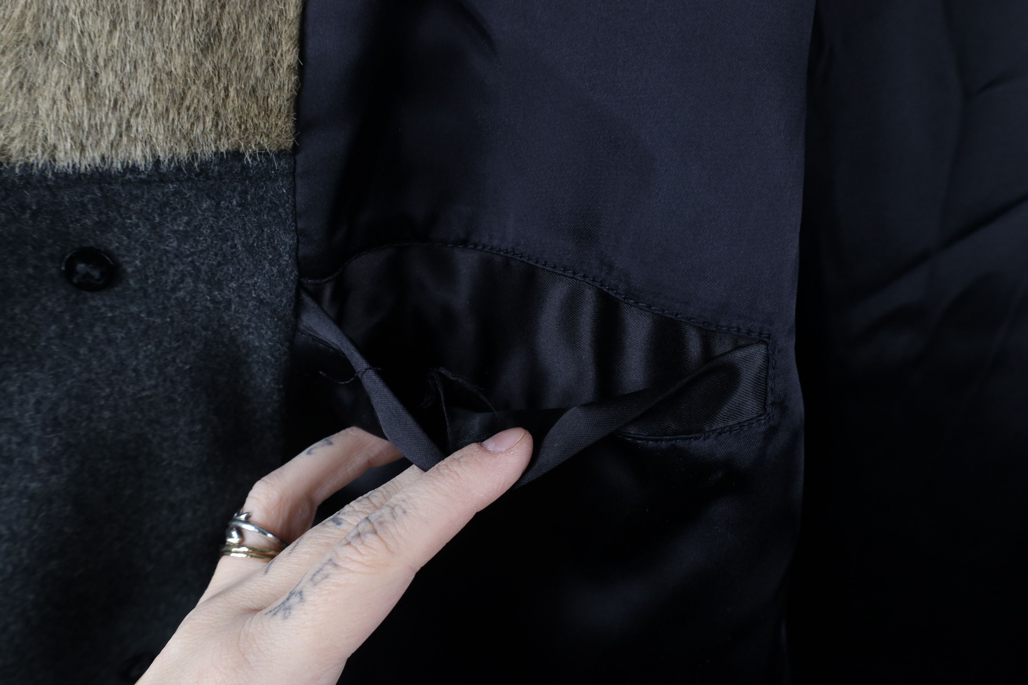 Vintage Vintage 70s Streetwear Overcoat Jacket Charcoal Gray USA Size US XL / EU 56 / 4 - 9 Thumbnail