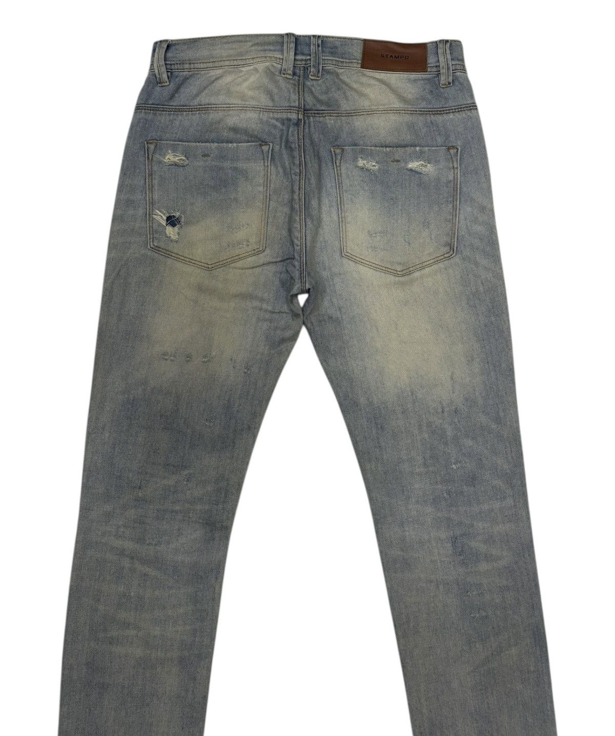 Stampd STAMPD THRASHED DISTRESSED DENIM JEANS Size US 30 / EU 46 - 6 Thumbnail