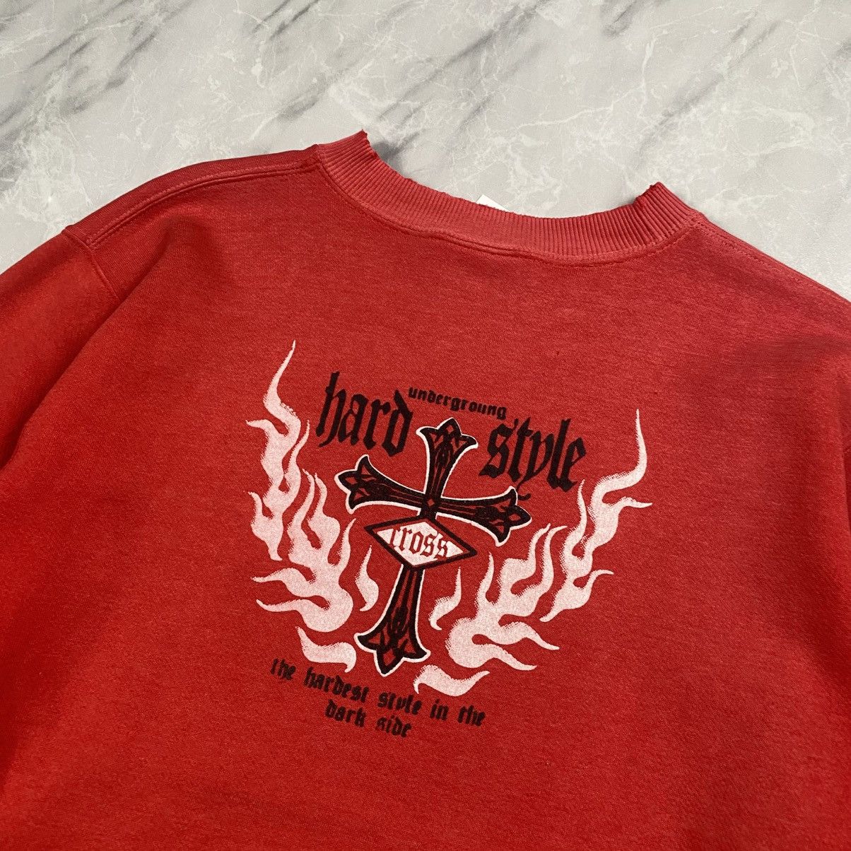 Affliction Vintage y2k Neyries Underground Hard Style Cross Crewneck Size US M / EU 48-50 / 2 - 2 Thumbnail