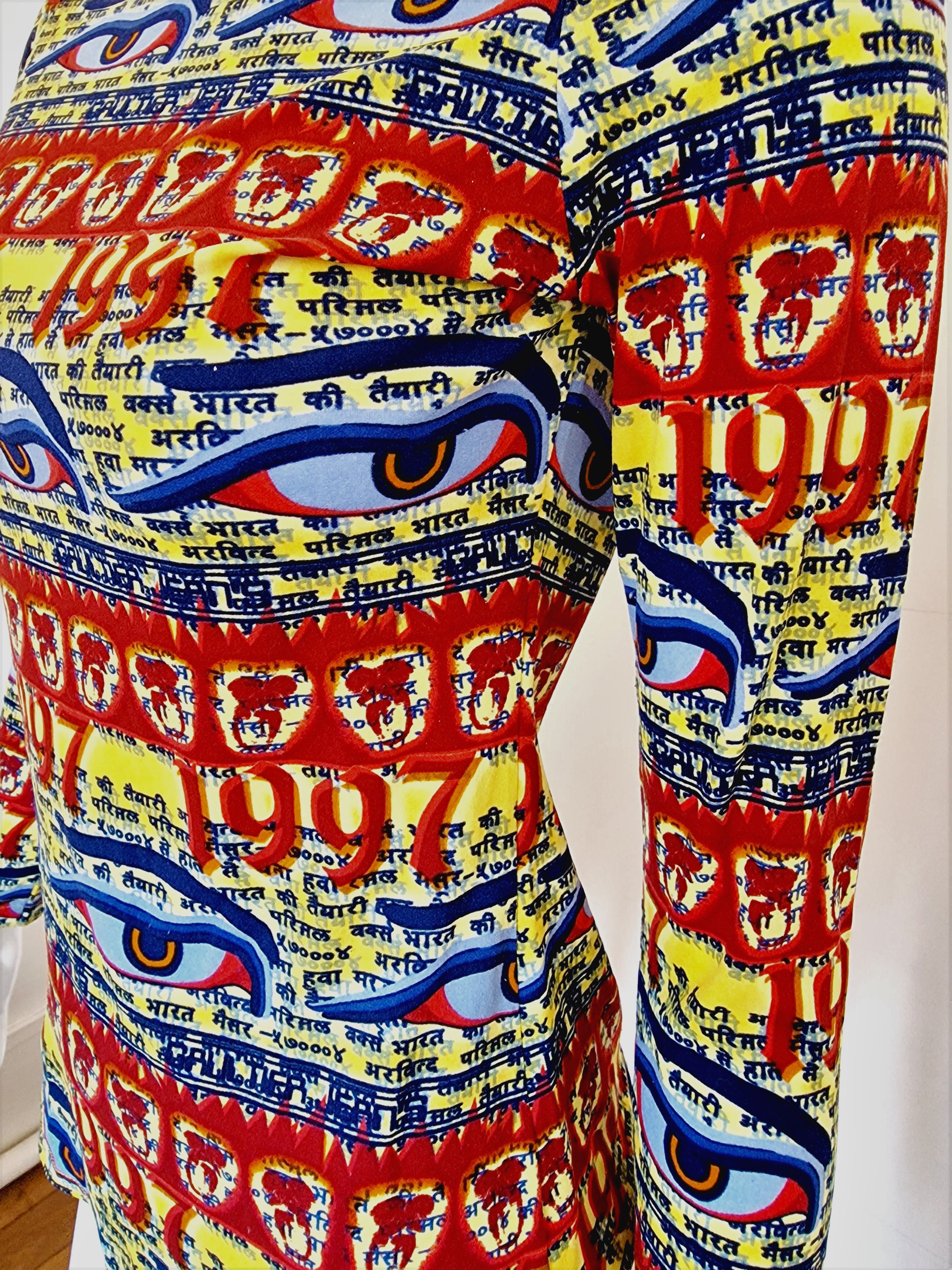 Jean Paul Gaultier Jean Paul Gaultier Tibet 1997 Buddha Eye T-shirt Top Tee Size M / US 6-8 / IT 42-44 - 3 Thumbnail