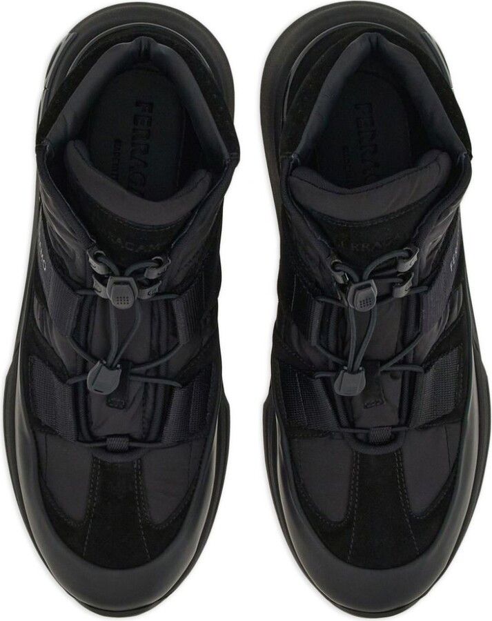 Salvatore Ferragamo o1s1rm1224 Trekking Sneakers in Black Size US 8.5 / IT 38.5 - 4 Thumbnail