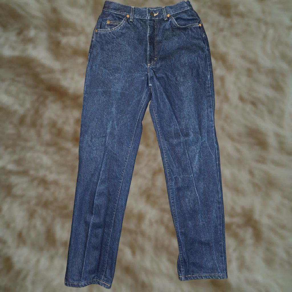 Lee VINTAGE LEE Jeans Women Medium Regular 26 30 High Rise Blue Denim USA 80s 90s Size 32" / US 10 / IT 46 - 1 Thumbnail