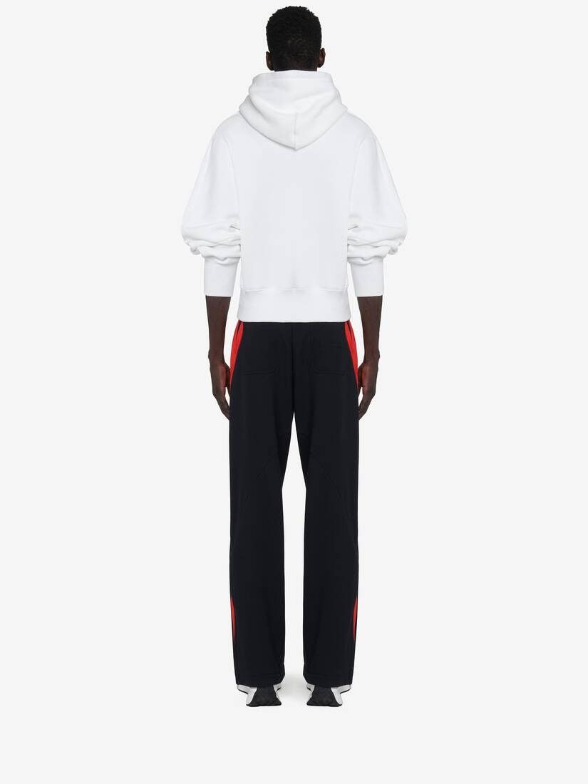 Alexander McQueen o1srvl11e0226 Embroidered Logo Hooded Sweatshirt Optic White Size US XL / EU 56 / 4 - 5 Thumbnail
