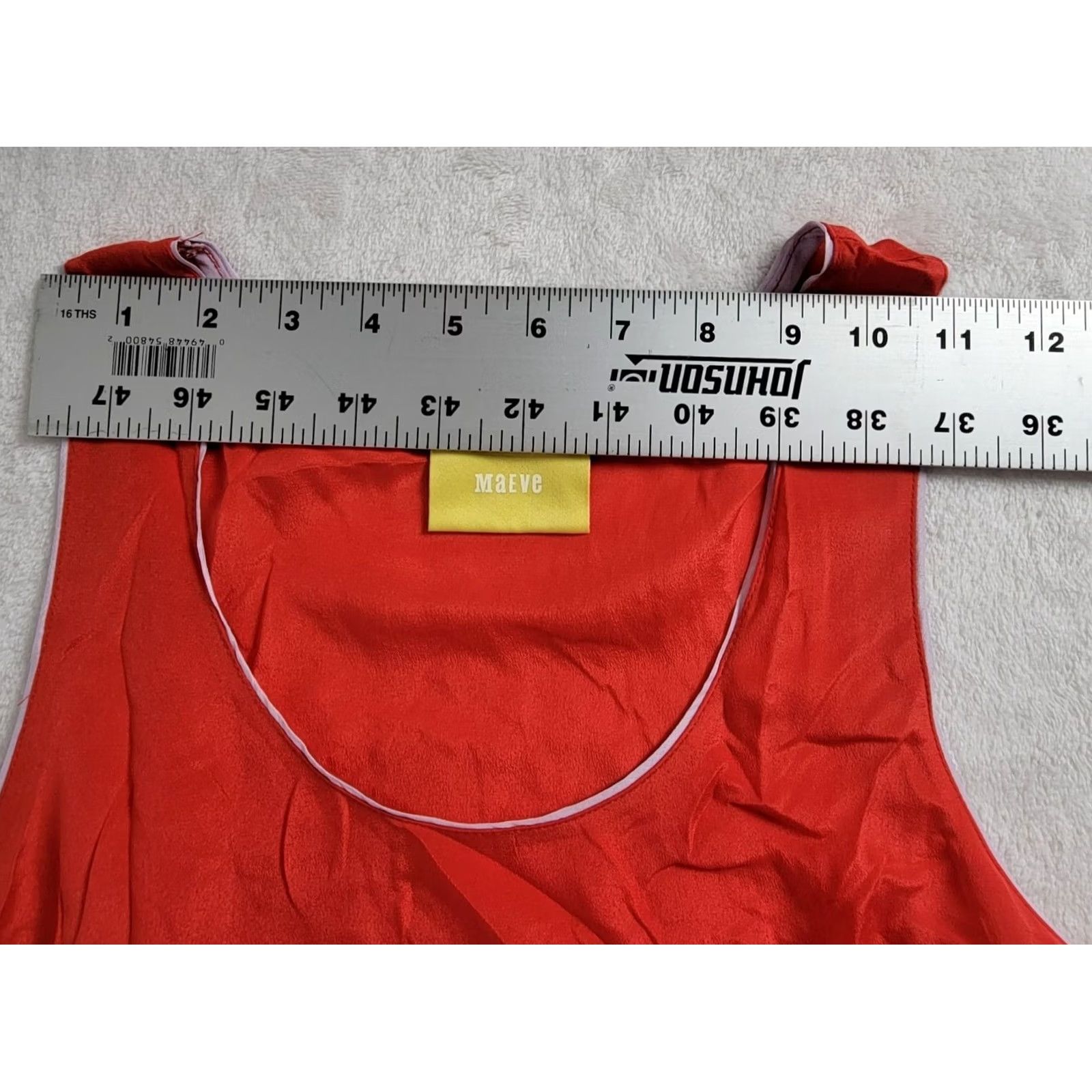 Vintage Maeve Womens Red Pink Sleeveless Silk Tank Top Size 8 Scoop Neck Shirt Adult Regular VINTAGE? No (already stated) Size M / US 6-8 / IT 42-44 - 5 Thumbnail