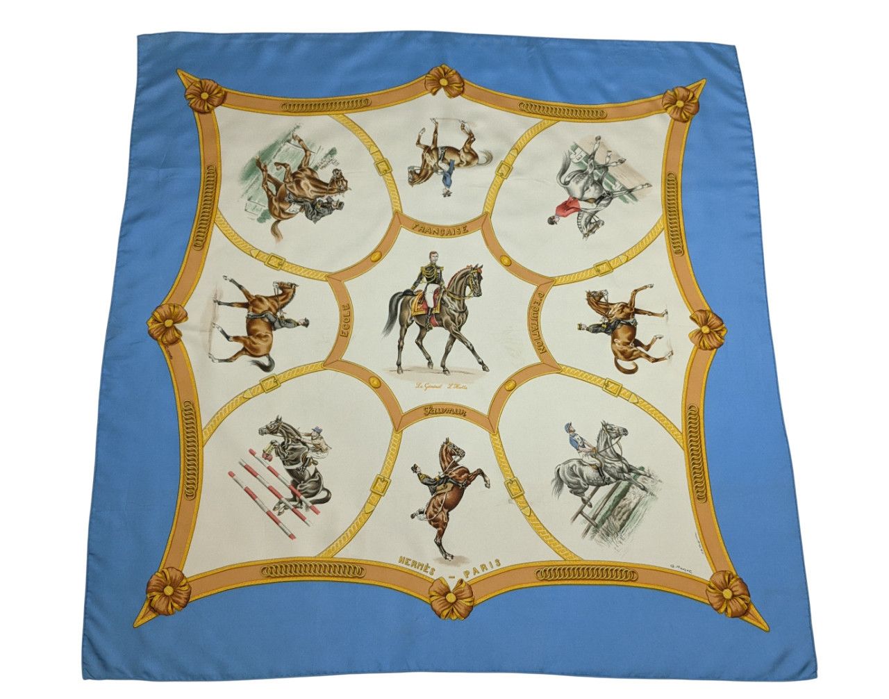Hermes Hermes Paris Carre 90 Silk Scarf Le General L'Hotte Size ONE SIZE - 1 Thumbnail