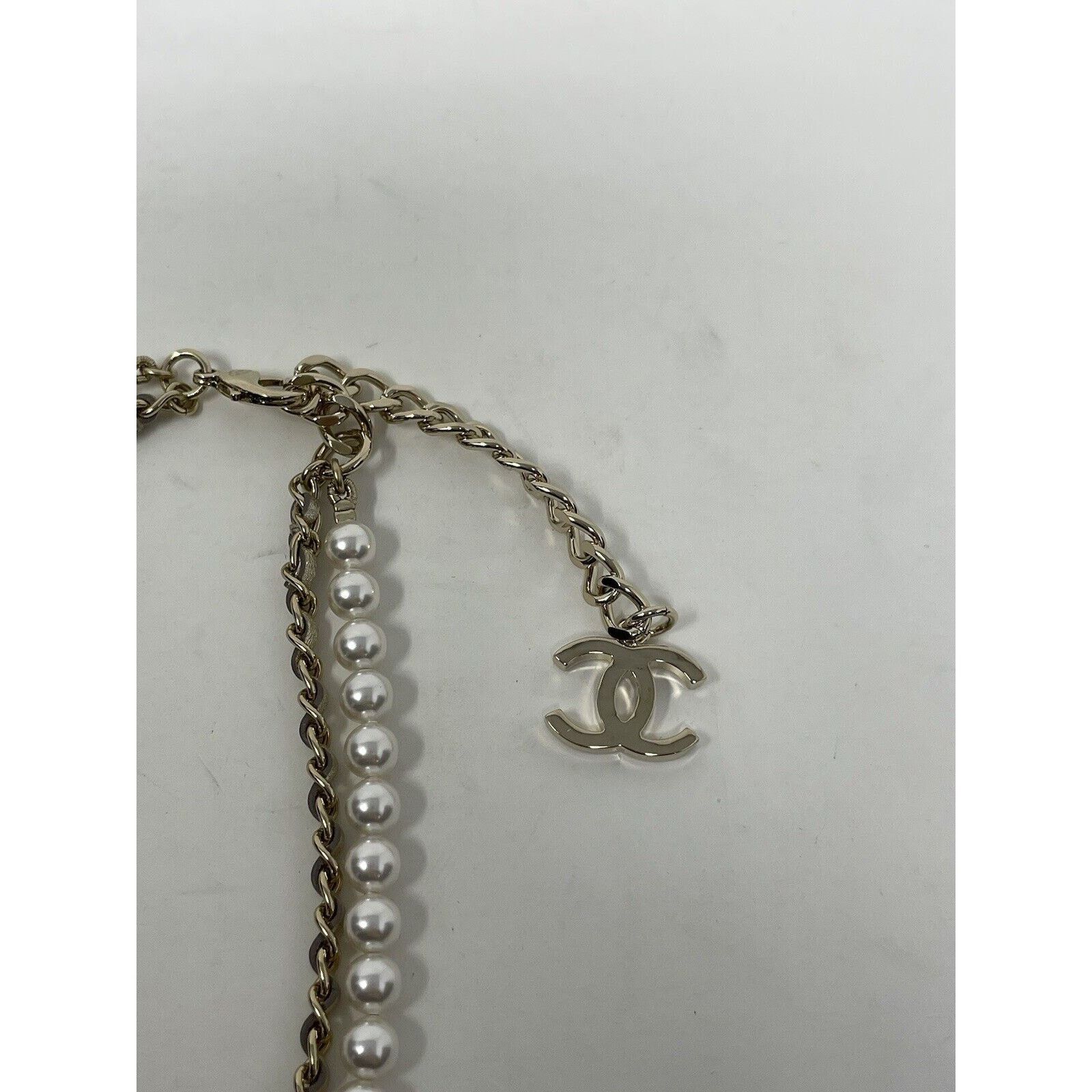 Chanel Chanel 23P Choker Pearly White Crystal CC Necklace NEW Size ONE SIZE - 14 Thumbnail