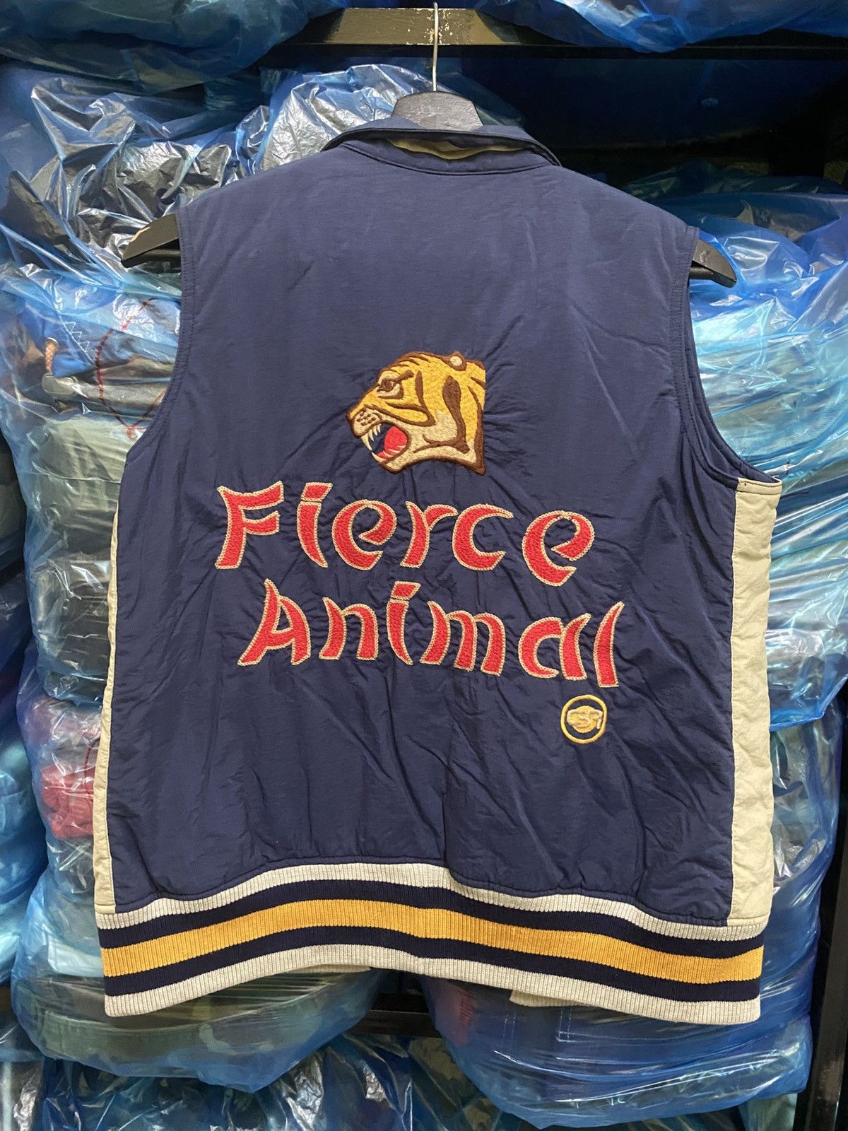 Japanese Brand Candy Stripper Fierce Animal Embroidered Tiger Vest Japan M Size US M / EU 48-50 / 2 - 8 Thumbnail
