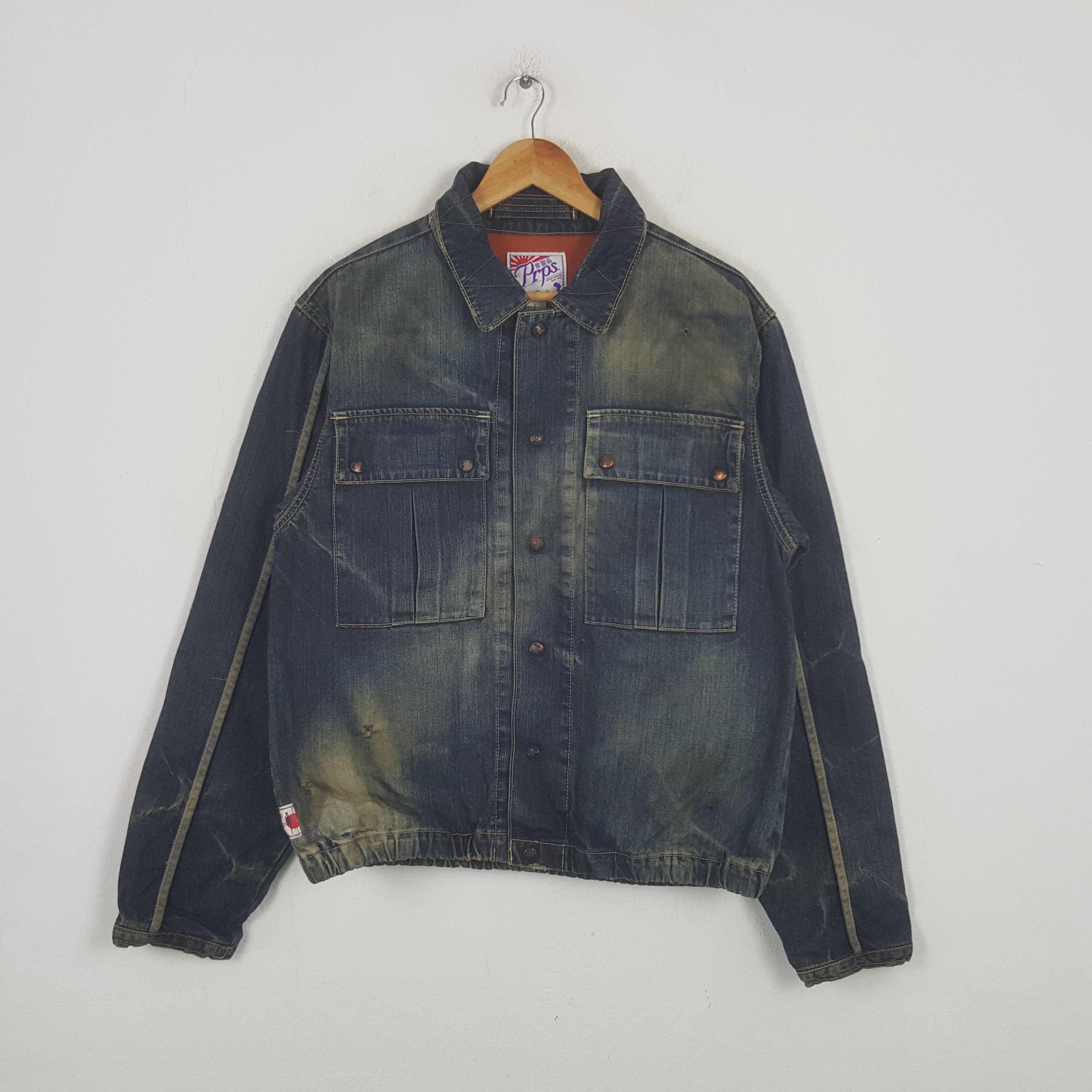 Prps Vintage Prps Japanese Brand Rare Denim Jacket RR15 Size US M / EU 48-50 / 2 - 1 Thumbnail