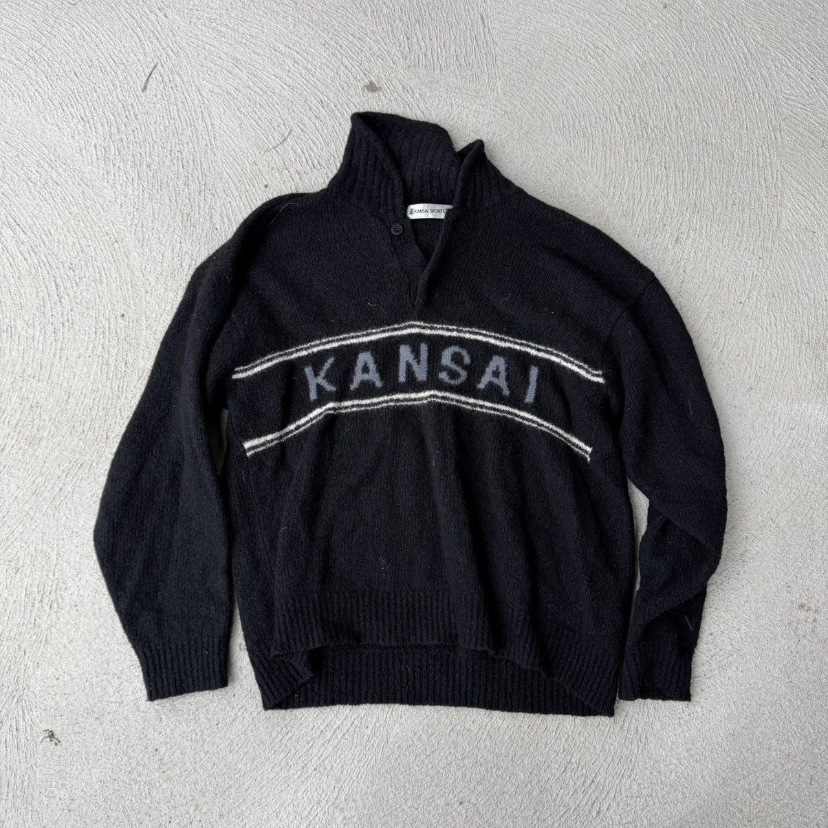 Kansai Yamamoto Kansai Yamamoto Sports Wool Sweater Size US M / EU 48-50 / 2 - 1 Thumbnail
