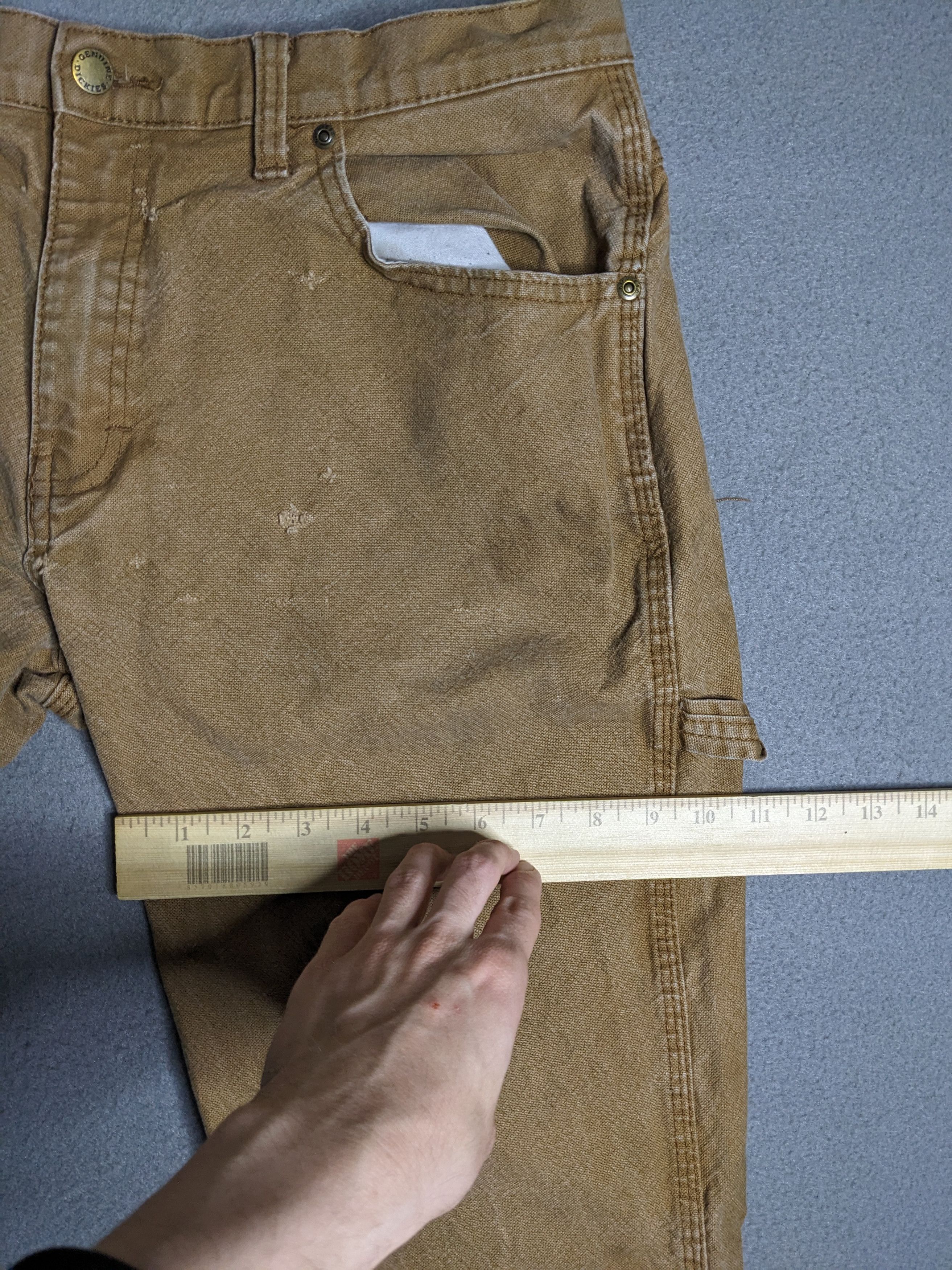 Dickies Dickies Carpenter Pants 32x29 Canvas Beige Distressed Faded Size US 32 / EU 48 - 15 Thumbnail