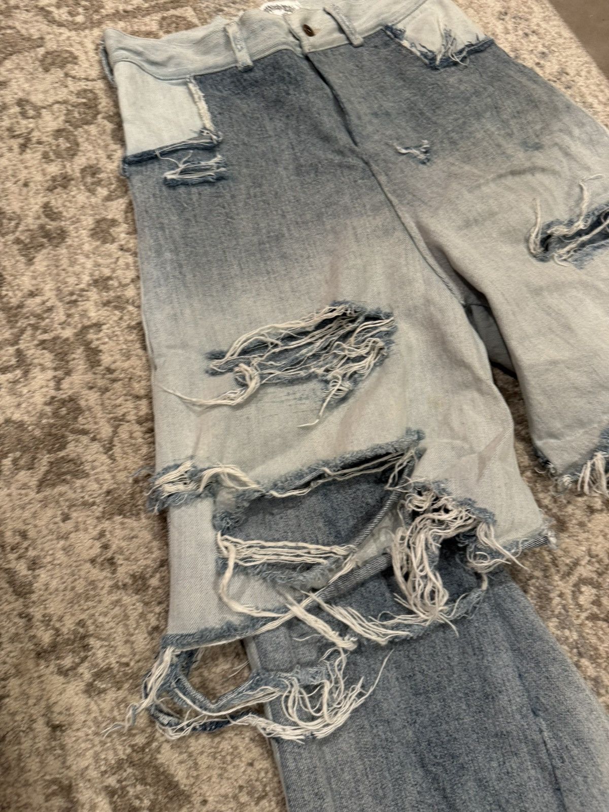 Rick Owens Swampgod 1/1 Repurposed Rick Owens Denim Sample Size US 31 - 2 Thumbnail