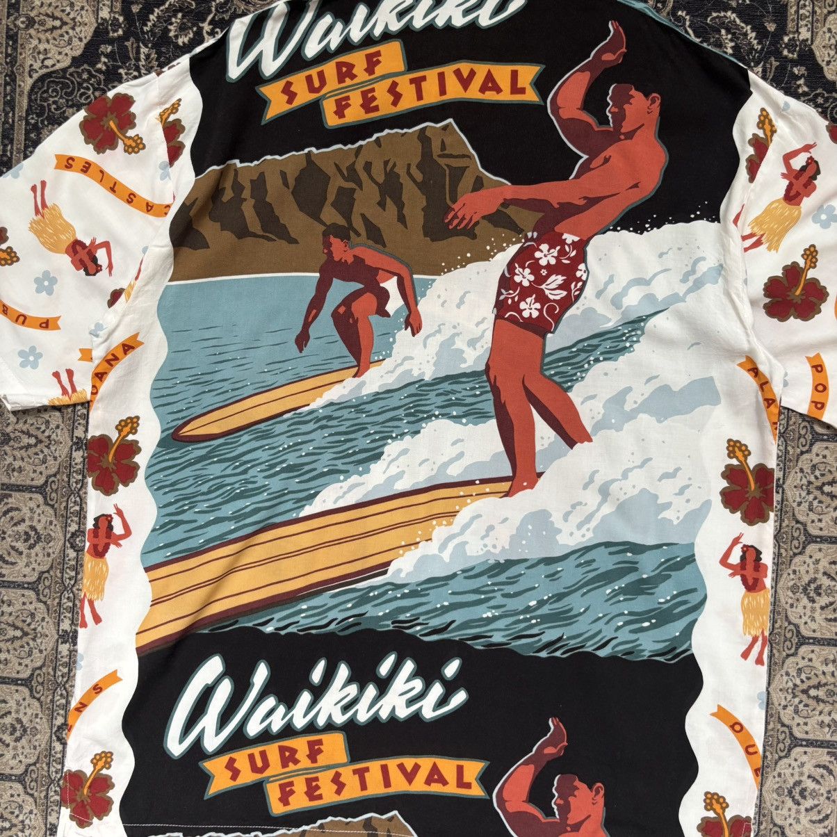 Japanese Brand Vintage Hawaiian Style Waikiki Surf Festival All Over Print Size US L / EU 52-54 / 3 - 7 Thumbnail