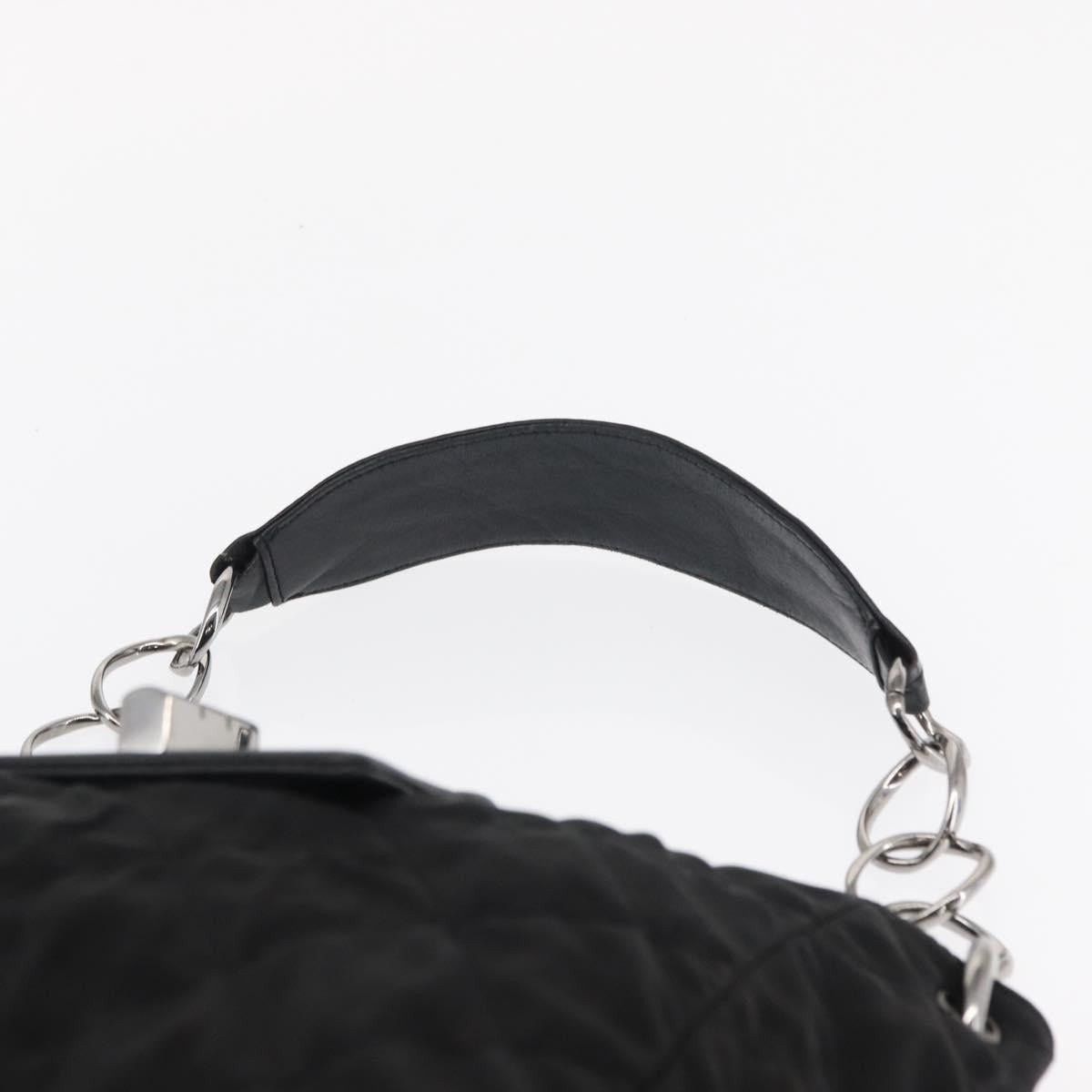 Chanel Chanel Nylon Chain Shoulder Bag Black Size ONE SIZE - 11 Thumbnail