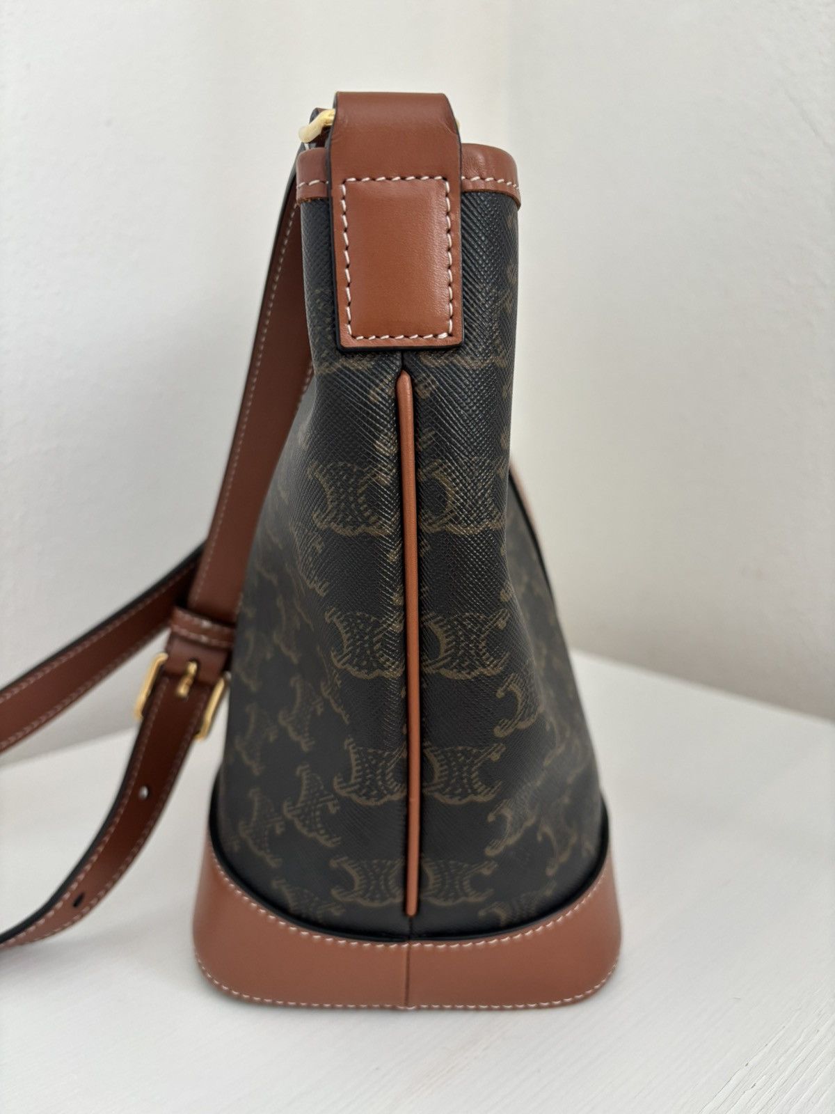 Celine Celine Small Bucket Triomphe Shoulder Bag Size ONE SIZE - 2 Thumbnail