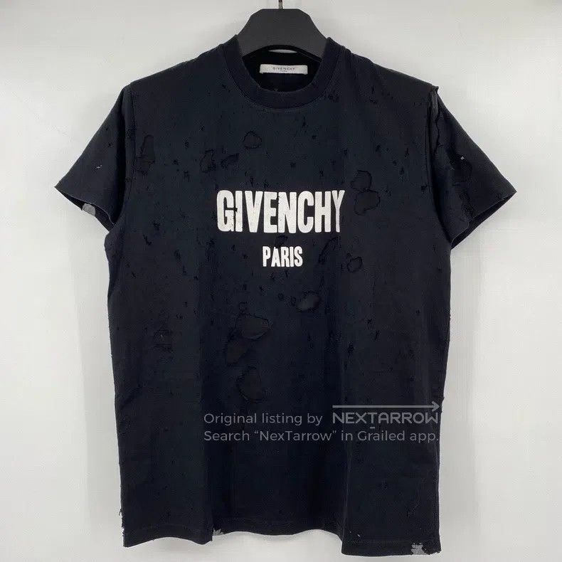 Givenchy Givenchy Big Ripped Letter Short Sleeve Size US XXS / EU 40 - 1 Thumbnail