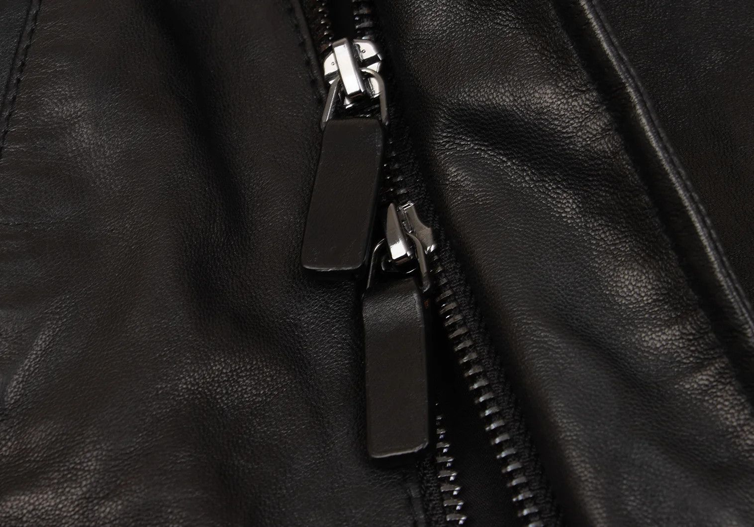 Emporio Armani Sheep Leather Rider Jacket in Black, Size 48 Size US M / EU 48-50 / 2 - 10 Thumbnail