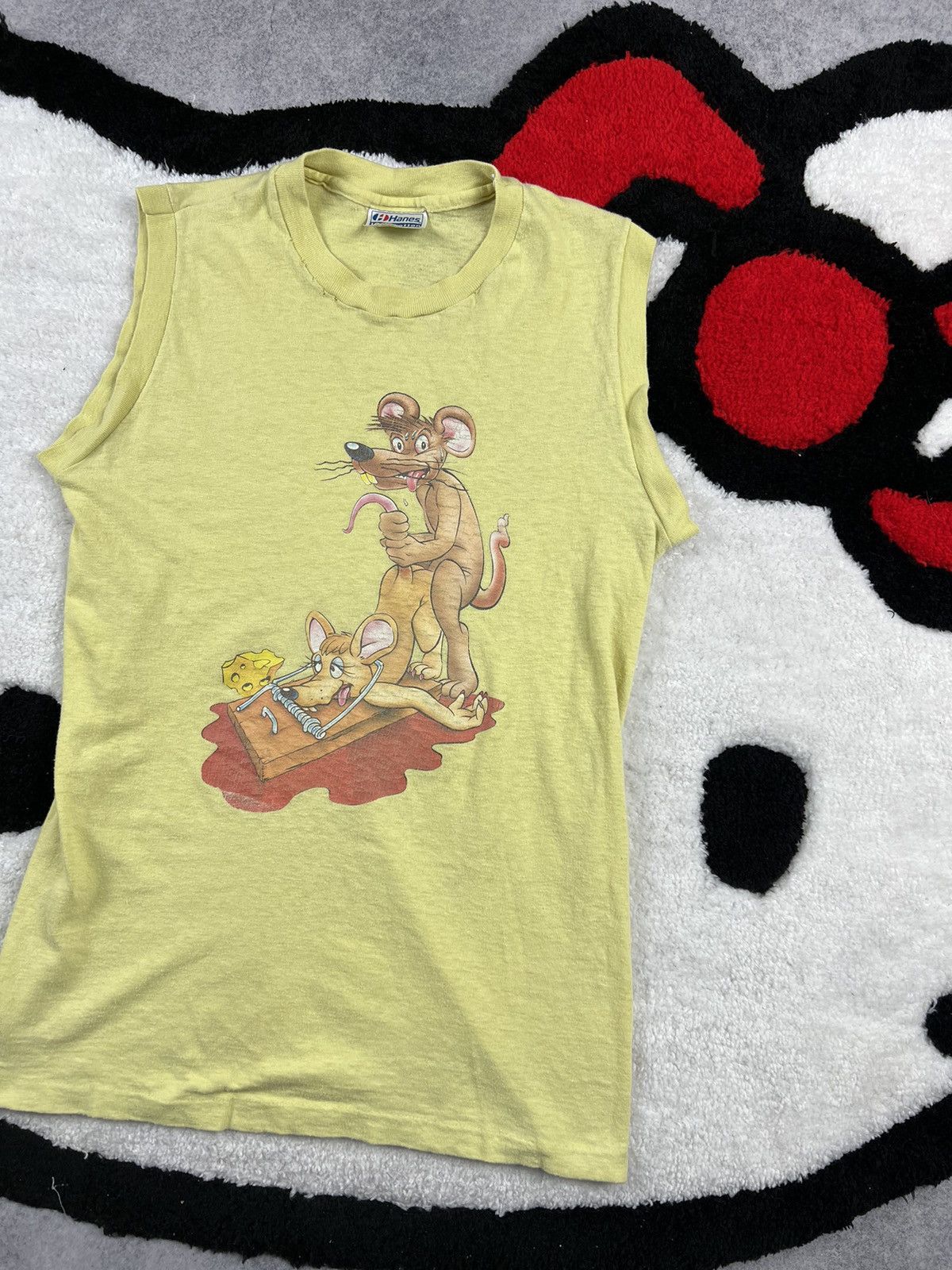 Vintage Y2K Vintage 90s Sex Mouse Faded Distressed Adult 18+ Tee Size M / US 6-8 / IT 42-44 - 3 Thumbnail