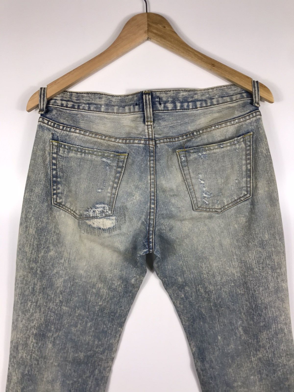 If Six Was Nine × Japanese Brand × Le Grande Bleu (L.G.B.) ⚡️Glamorous Jeans Distressed Ripped Jeans Style Denim Size 31" - 12 Thumbnail