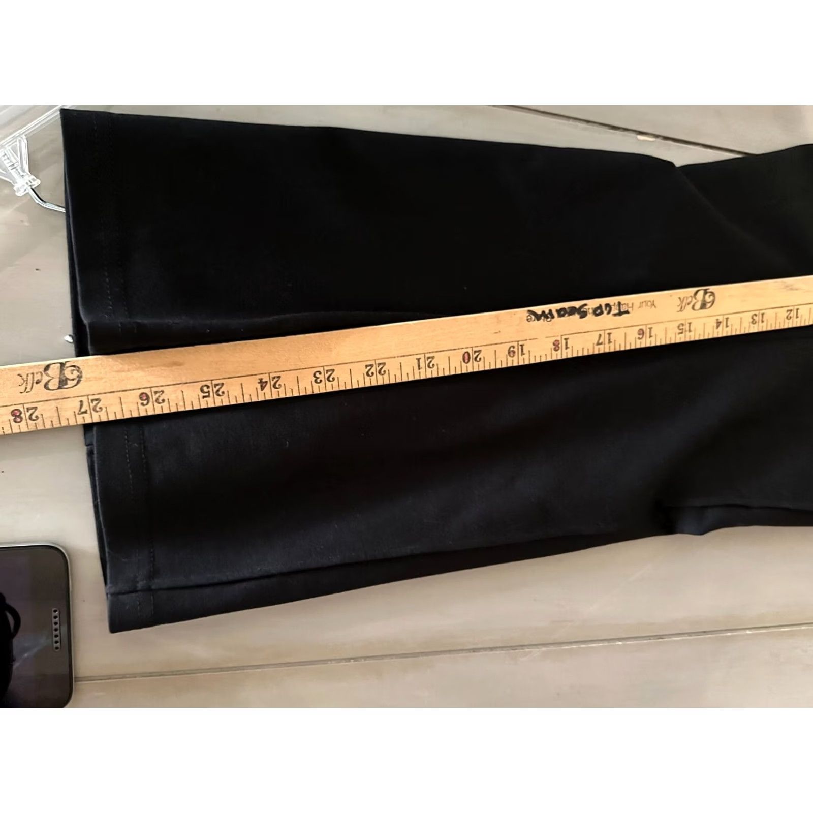 Vintage ZAC & RACHEL Women's Pants Slimming Flat Front Black XL Regular Slim Straight Leg Tummy Control Size 40" / US 18 - 7 Thumbnail