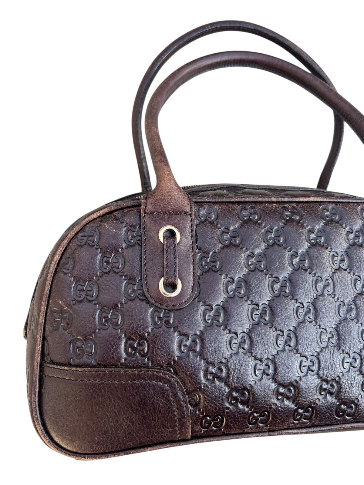 Gucci Gucci Guccissima Princy Fade Patina Leather Boston Bag Size ONE SIZE - 9 Thumbnail