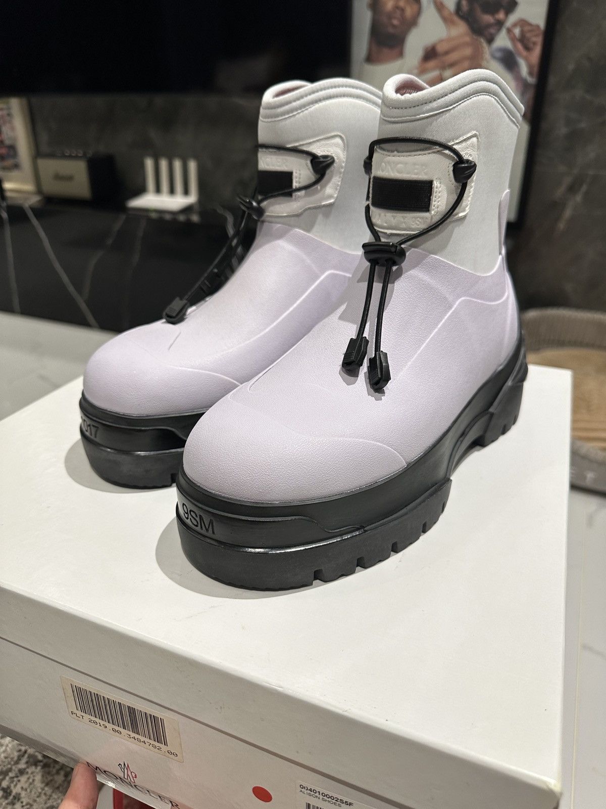 1017 ALYX 9SM × Moncler Moncler x 1017 Alyx Boots Alison Shoes White Size 40 Size US 6.5 / EU 39-40 - 1 Thumbnail