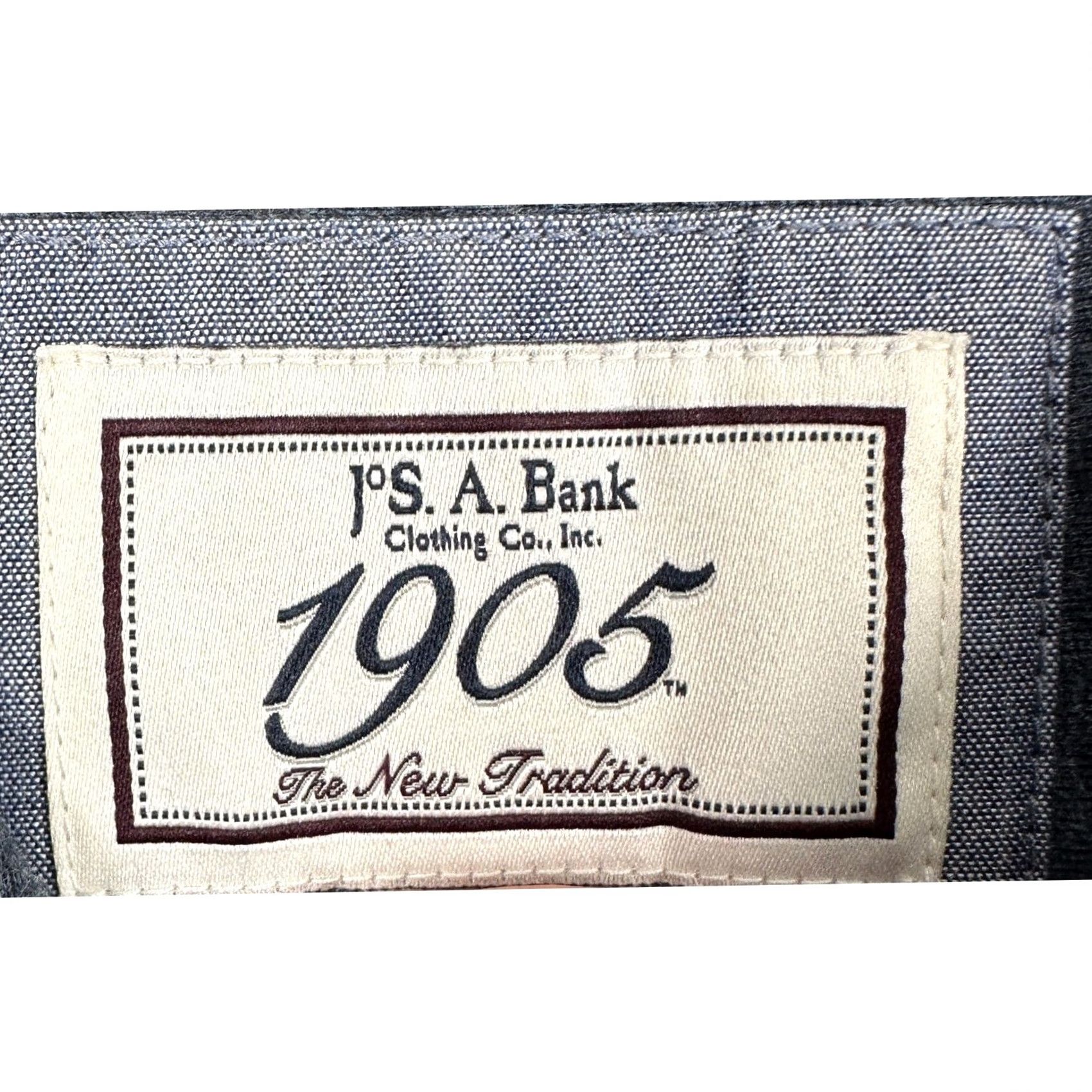 Jos. A. Bank Jos. A. Bank 1905 Shirt Button Down Mens Large Blue Tailored Fit Long Sleeve Shirt Men Blue 1905 Button-Up Regular Fit Size US L / EU 52-54 / 3 - 4 Thumbnail