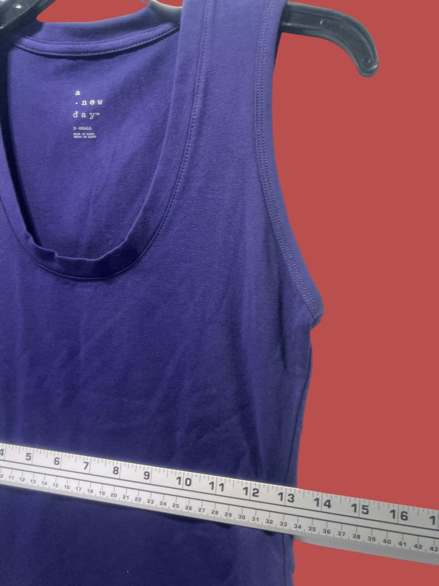 Other A New Day - Women's U-Neck Slim Fit Tank Top - Navy Blue - E Size XS / US 0-2 / IT 36-38 - 6 Thumbnail