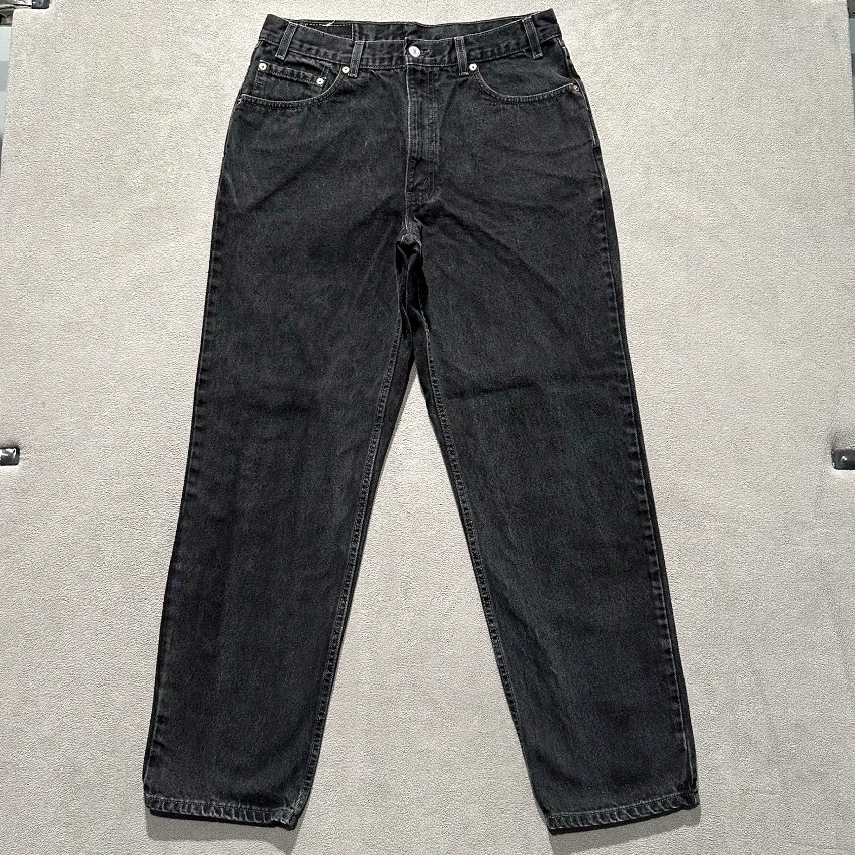 Levi's VINTAGE Levi's Jeans Mens 38x31 Black Denim 550 Relaxed Fit USA Made Size US 38 / EU 54 - 2 Thumbnail