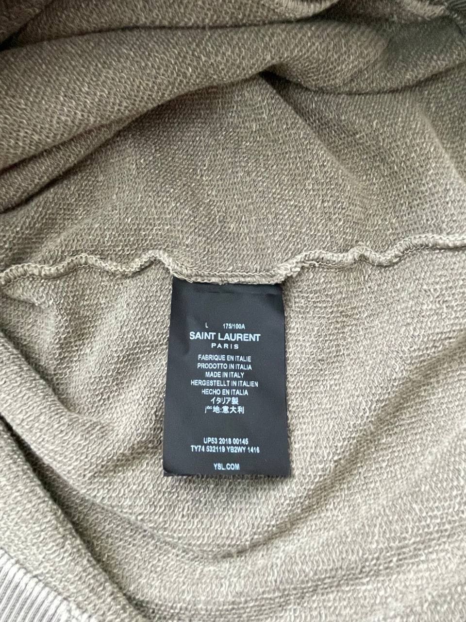Saint Laurent Paris Saint laurent paris avantgarde distressed hoodie Size US L / EU 52-54 / 3 - 9 Thumbnail