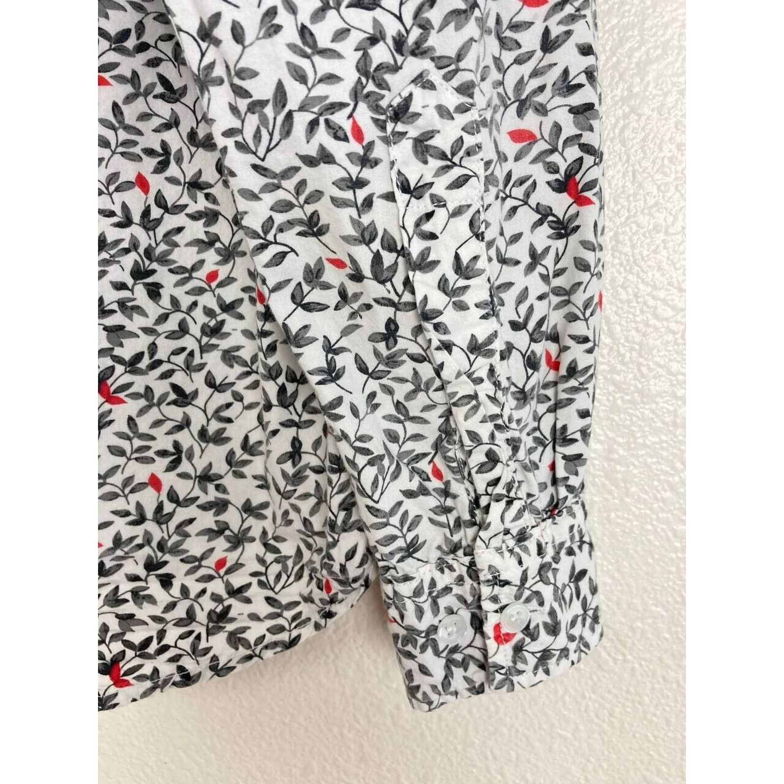 MBX Long Sleeve Button Down Shirt Mens Small Floral Leaf Print Size US S / EU 44-46 / 1 - 7 Thumbnail