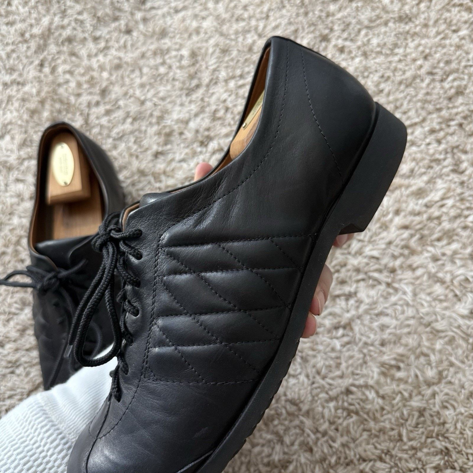 Dries Van Noten RARE Dries Van Noten Quilted Black Leather Dress Shoes 11.5 Size US 11.5 / EU 44-45 - 11 Thumbnail