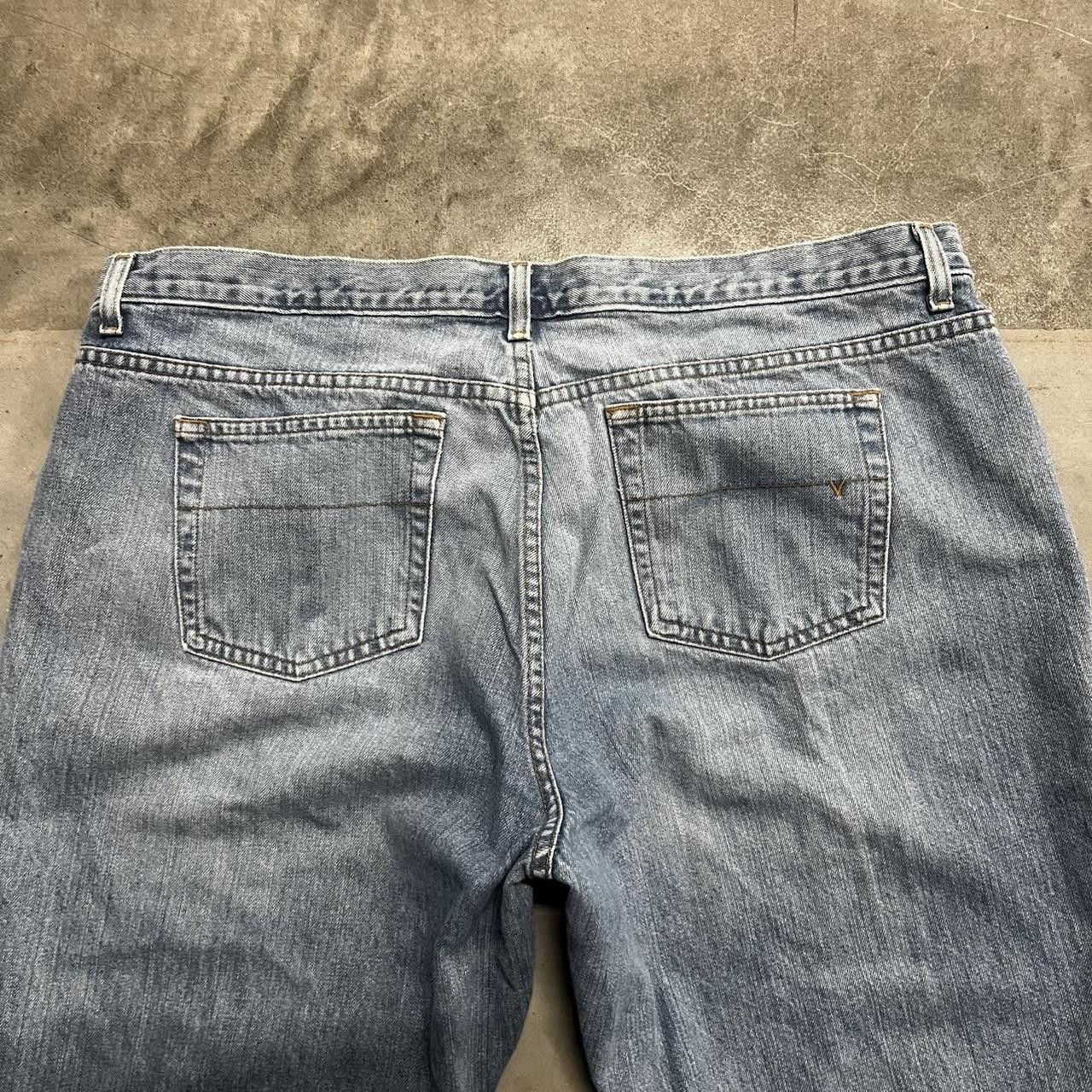Vintage Vintage Y2K/2000s Baggy Bootcut Skater Style Light Wash Denim Jeans! Size US 42 / EU 58 - 7 Thumbnail