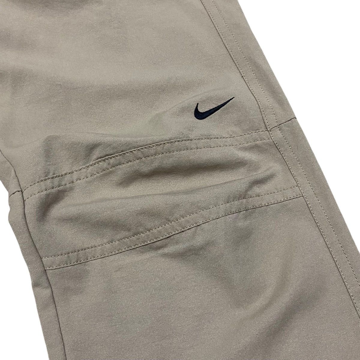 Nike Nike Knee Logo Parachute Pants - Beige Size US 28 / EU 44 - 3 Thumbnail