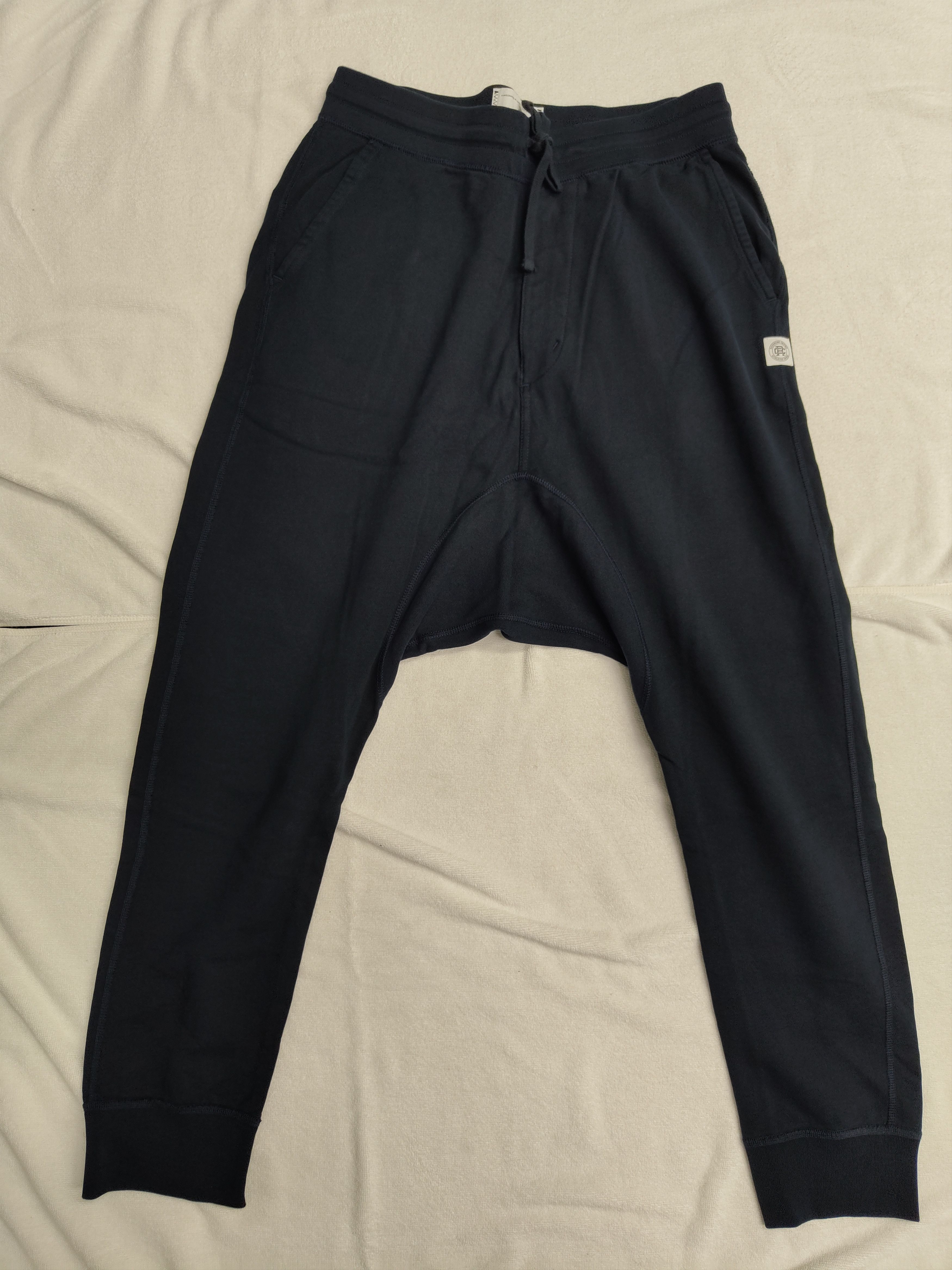 Junya Watanabe NAVY DRAWSTRING COTTON SWEAT PANTS Size US 34 / EU 50 - 1 Thumbnail