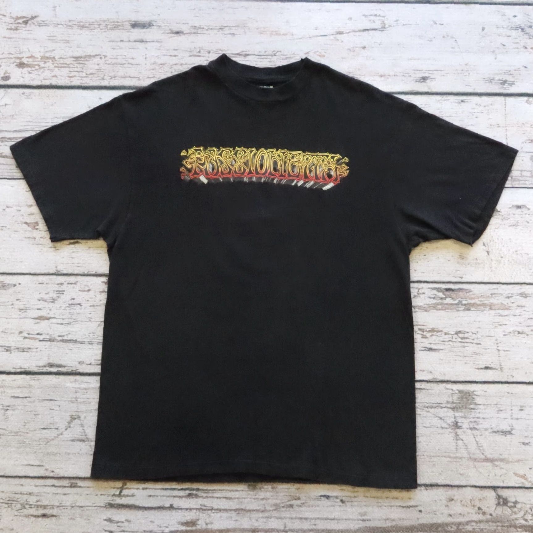 Griffin Vintage Rick Griffin Tshirt - Men - T-Shirt - L - Black - 90s - Passionetta Designer Tee Size US L / EU 52-54 / 3 - 2 Thumbnail