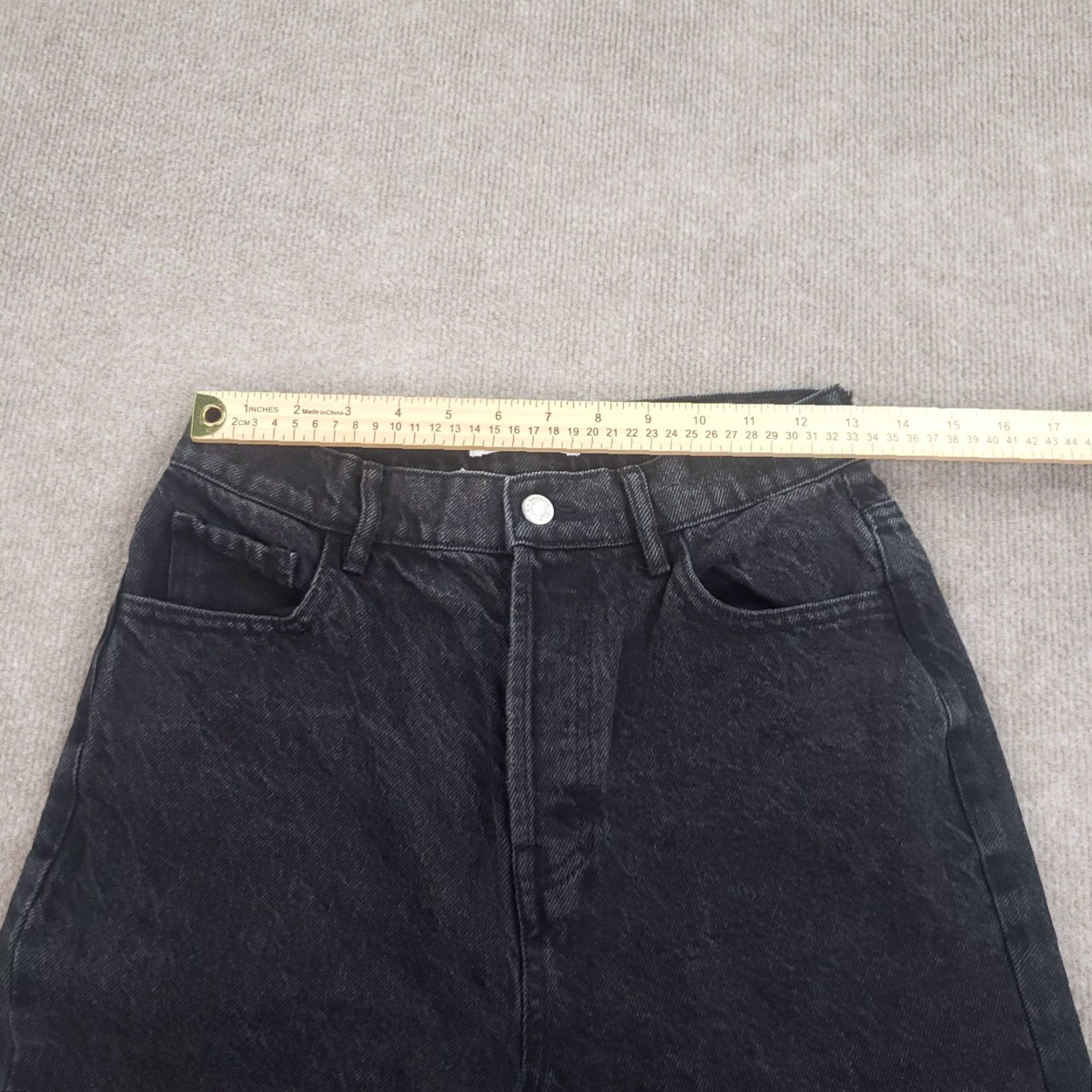 Pacsun PacSun High Rise Straight Leg Jeans Womens Black Size 27 27x26 Size 27" / US 4 / IT 40 - 4 Thumbnail