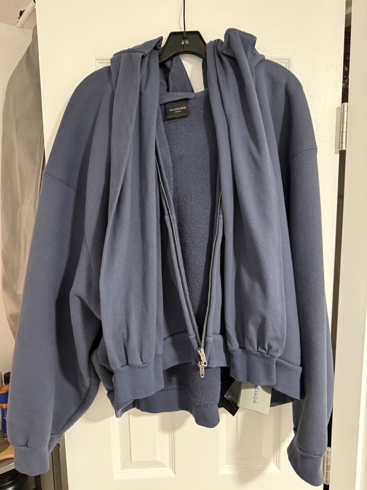 Balenciaga Balenciaga Navy incognito hoodie size small Size US S / EU 44-46 / 1 - 1 Thumbnail