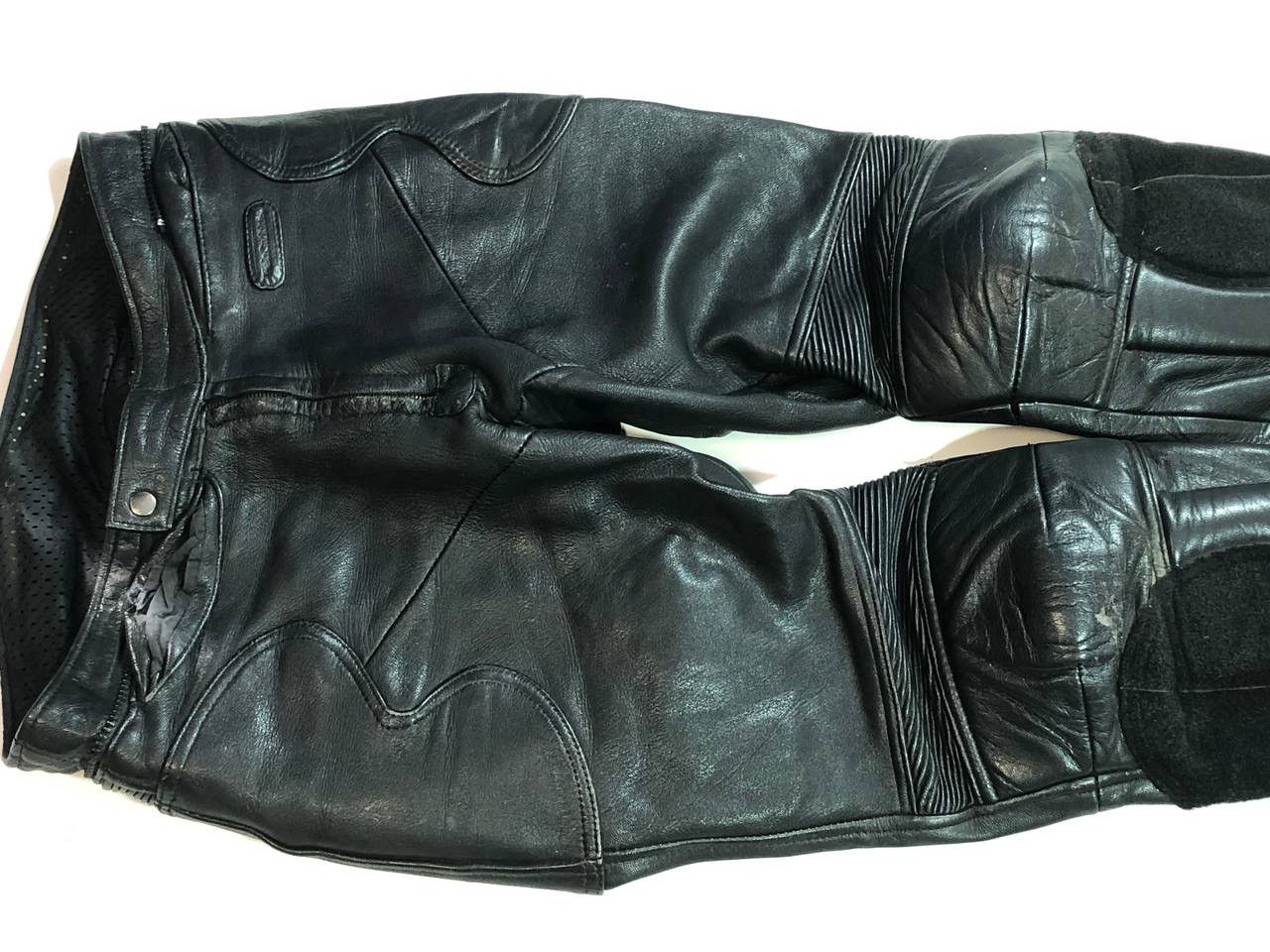 Hein Gericke × Leather Hein Gericke Leather Moto Biker Pants Vintage Size US 35 - 6 Thumbnail
