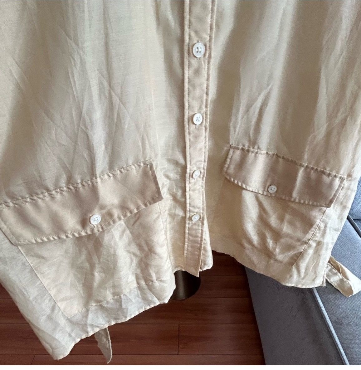 Lauren Ralph Lauren Lauren Ralph Cotton Silk Beige XXL Shirt Size XXL / US 16-18 / IT 52-54 - 7 Thumbnail