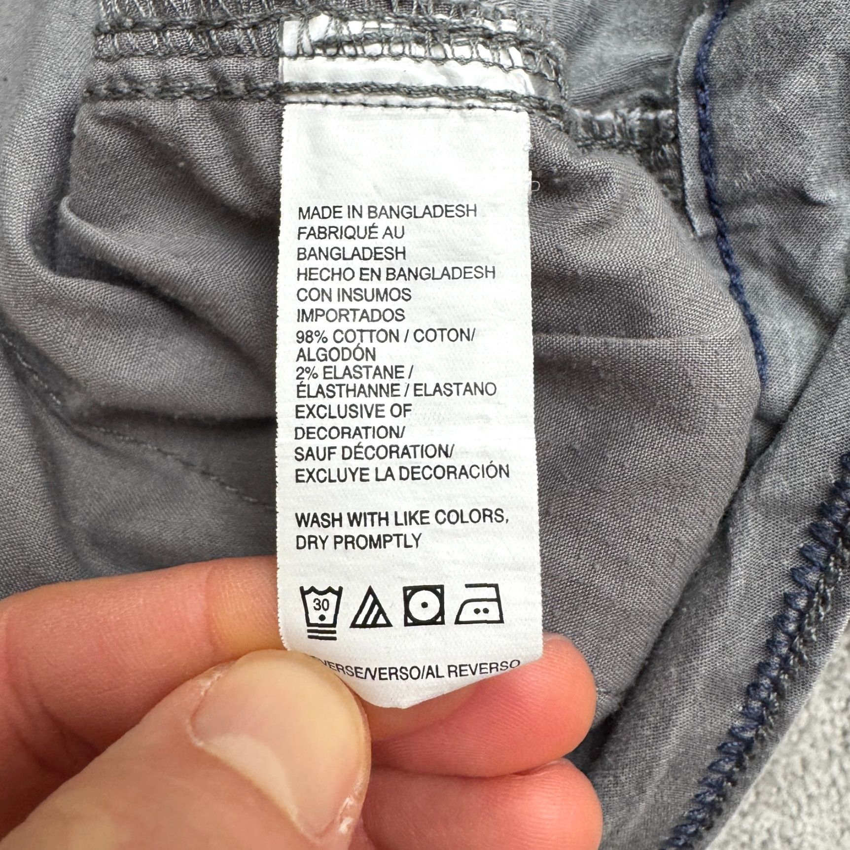 Izod Izod Saltwater Cargo Shorts Mens 40x10.5 Gray Stretch Cotton Casual Outdoor Size US 40 / EU 56 - 6 Thumbnail